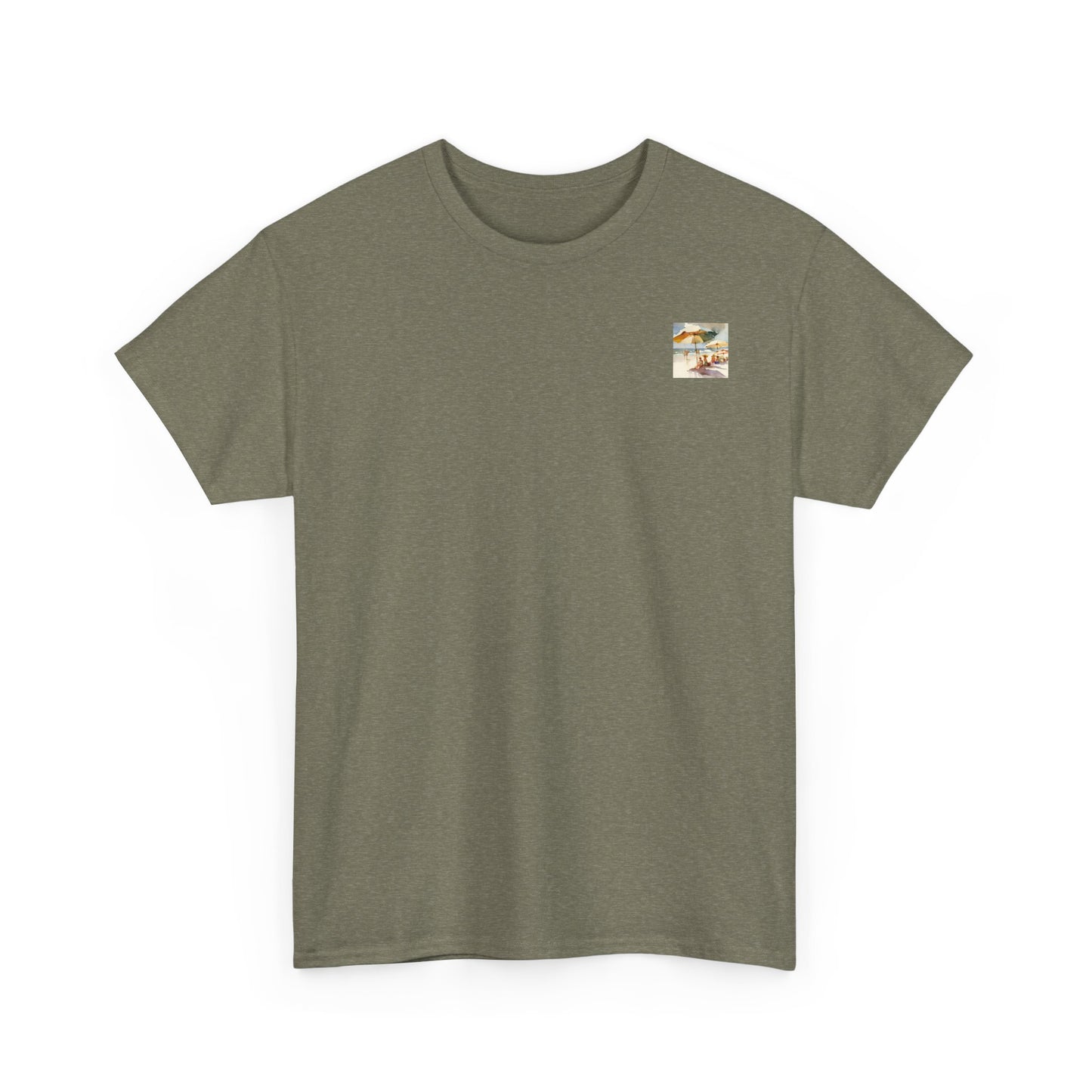 At the Beach Amazing Unisex Heavy Cotton Short Sleeve Tee Shirts!