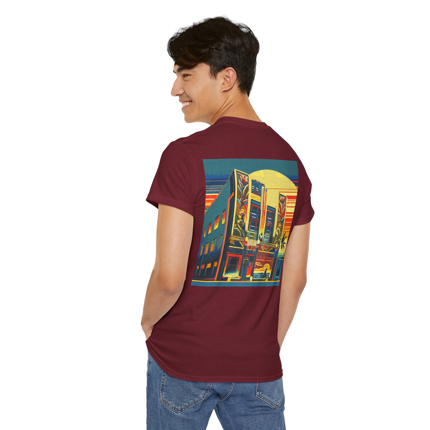 Art Deco Theatre - Amazing Unisex Heavy Cotton Short Sleeve Tee Shirts!