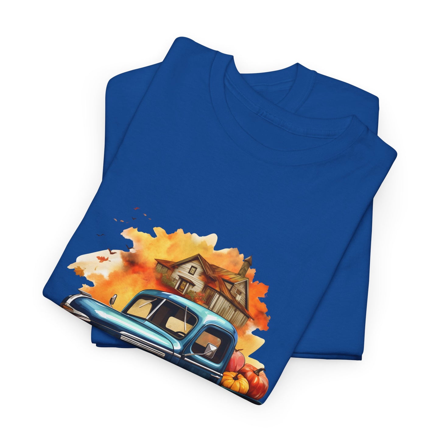 Fall Truck -Amazing Unisex Heavy Cotton Short Sleeve Tee Shirts!