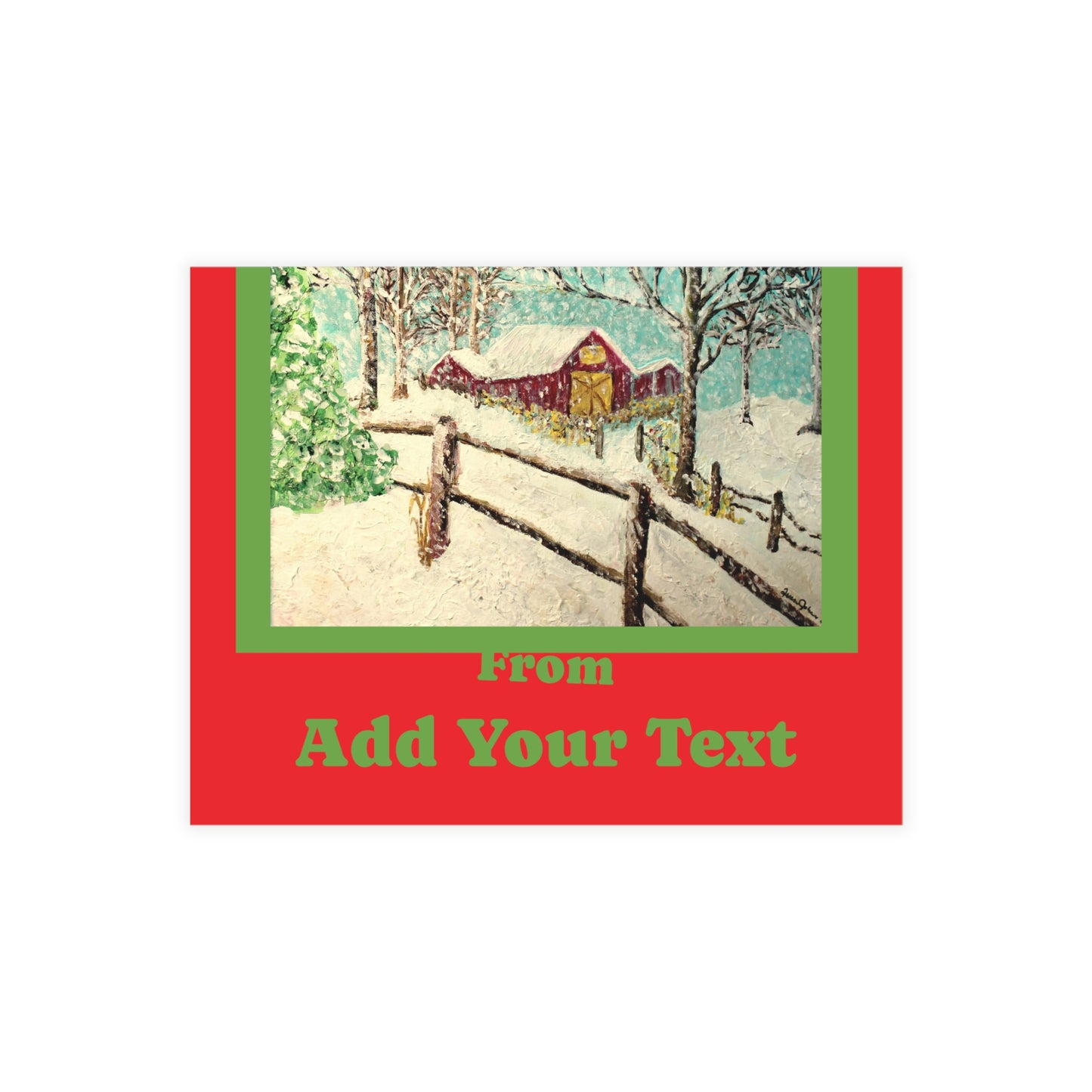 "We Wish You a Merry Christmas" Postcard Bundles (envelopes not included)