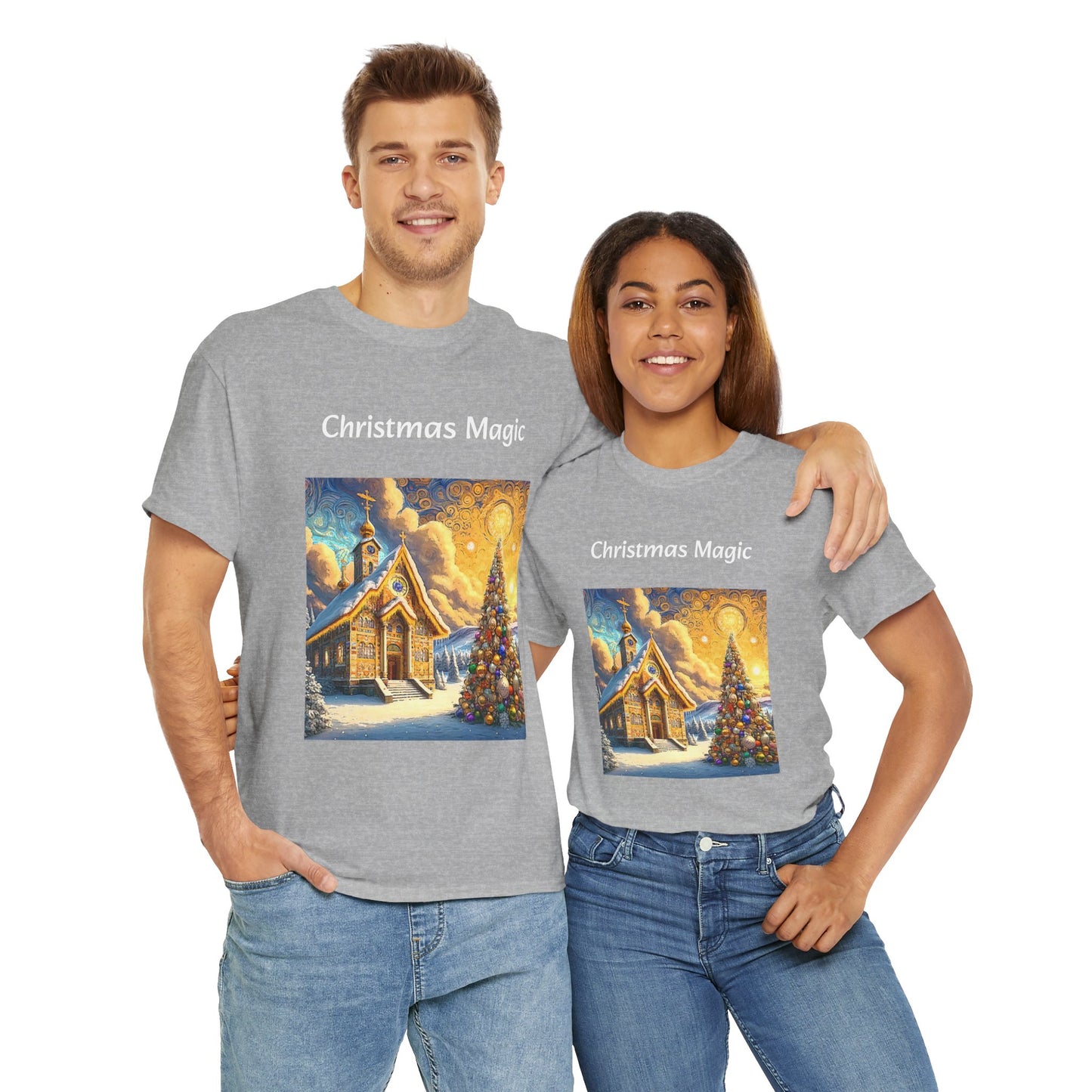 Magic Christmas Amazing Unisex Heavy Cotton Short Sleeve Tee Shirts!