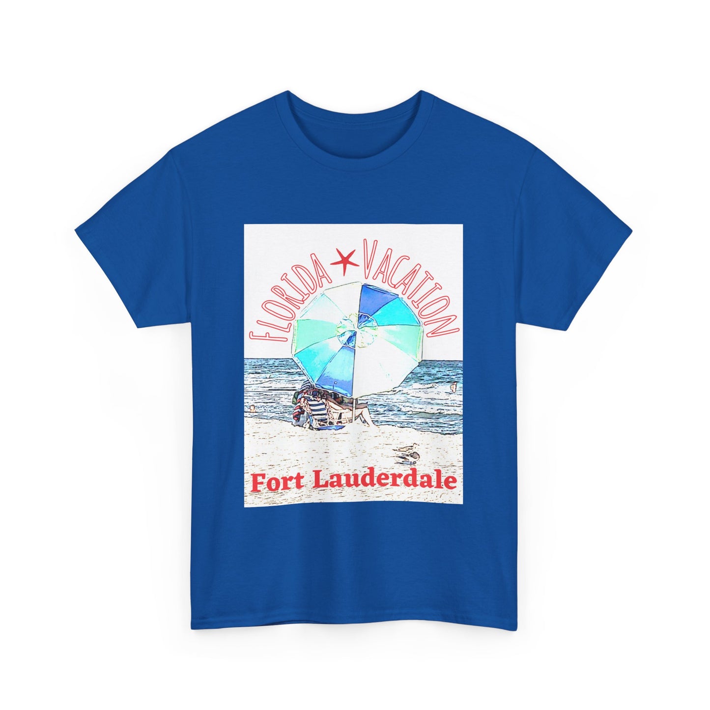 Florida Vacation Fort Lauderdale - Amazing Unisex Heavy Cotton Tee