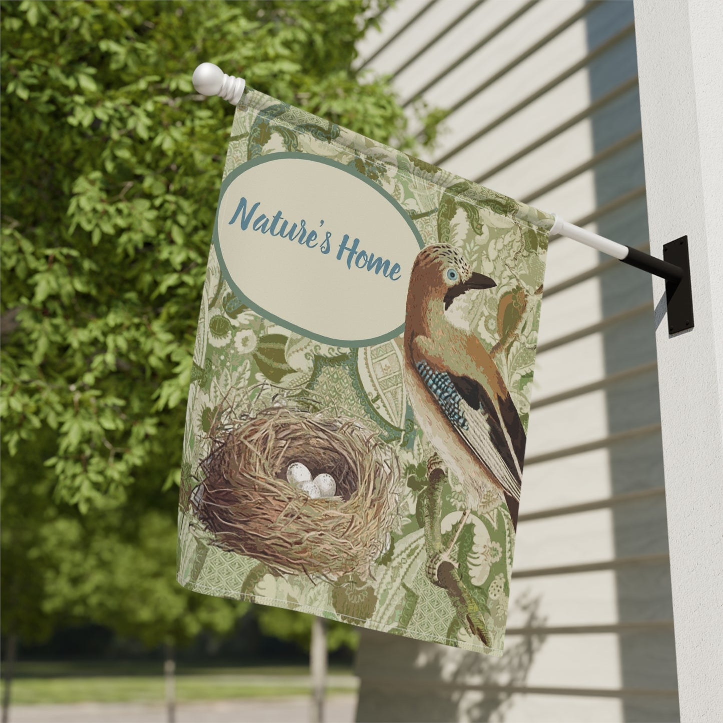 Nature's Home. Garden & House Banner