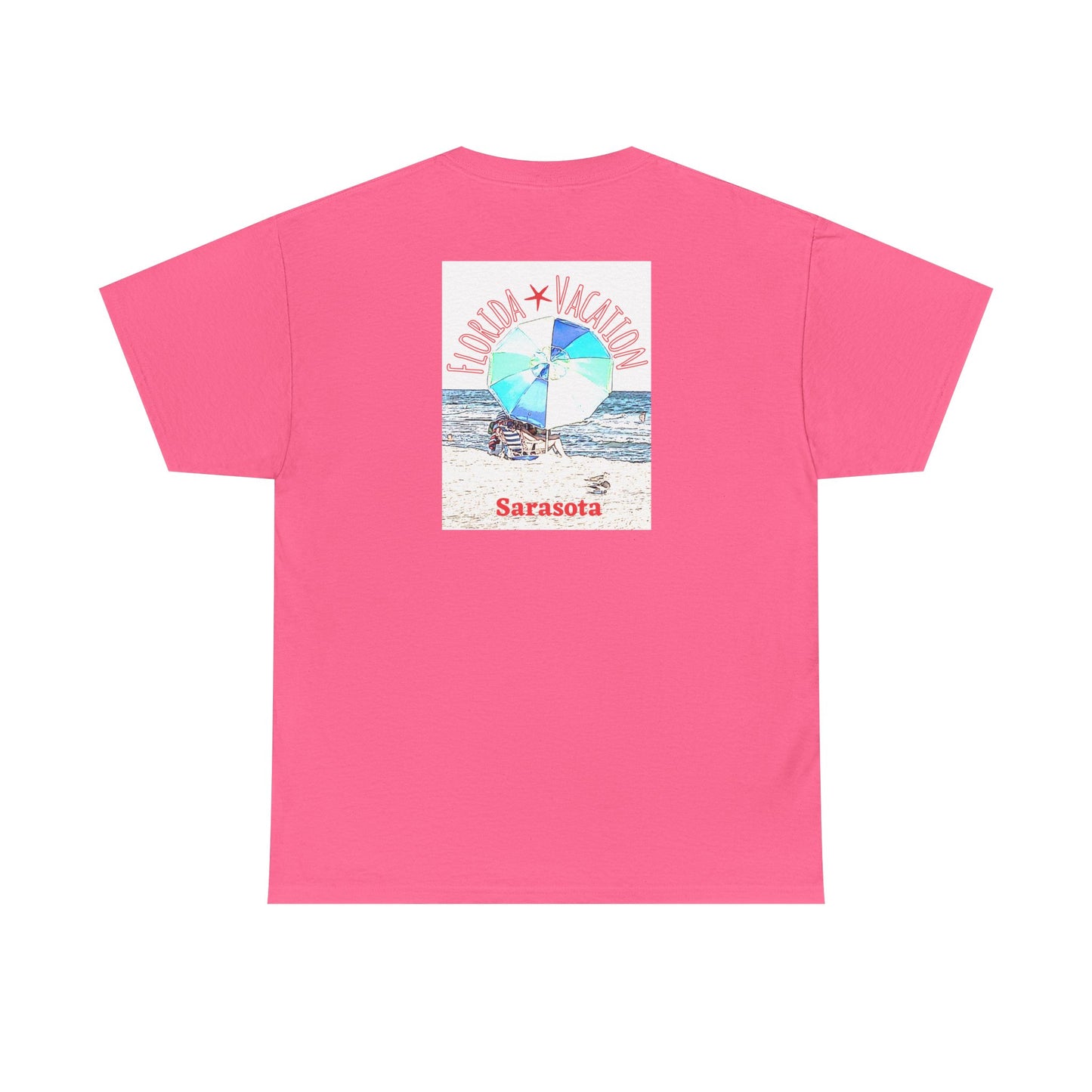 Florida Vacation Sarasota - Amazing Unisex Heavy Cotton Short Sleeve Tee Shirts!