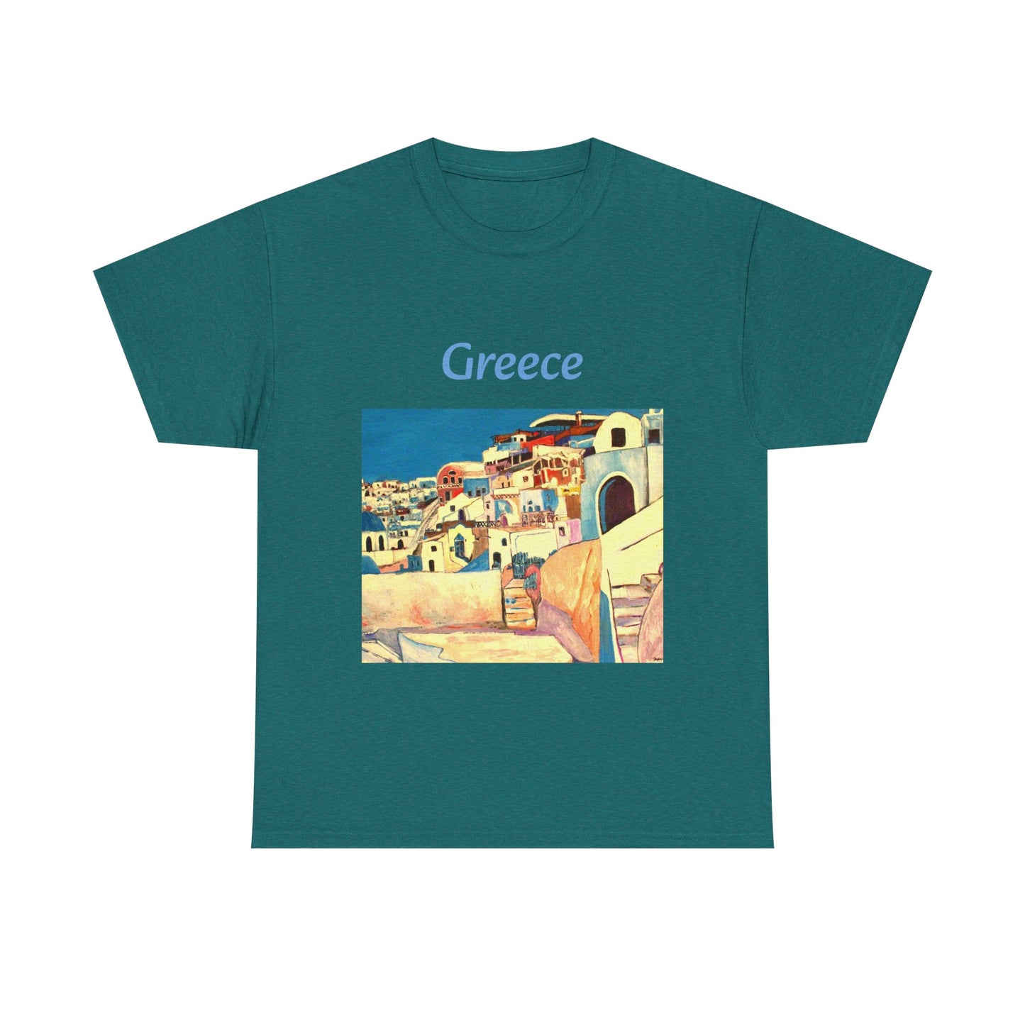 Greece - Amazing Unisex Heavy Cotton Short Sleeve Tee Shirts!