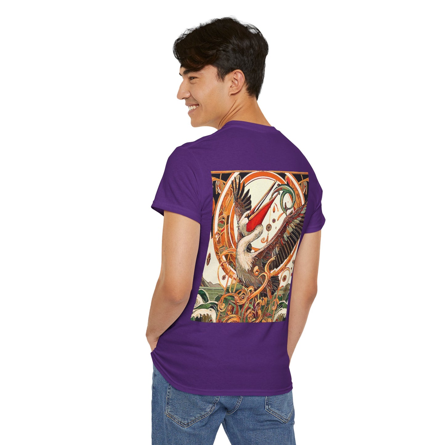 Magnificent Bird - Amazing Unisex Heavy Cotton Short Sleeve Tee Shirts!
