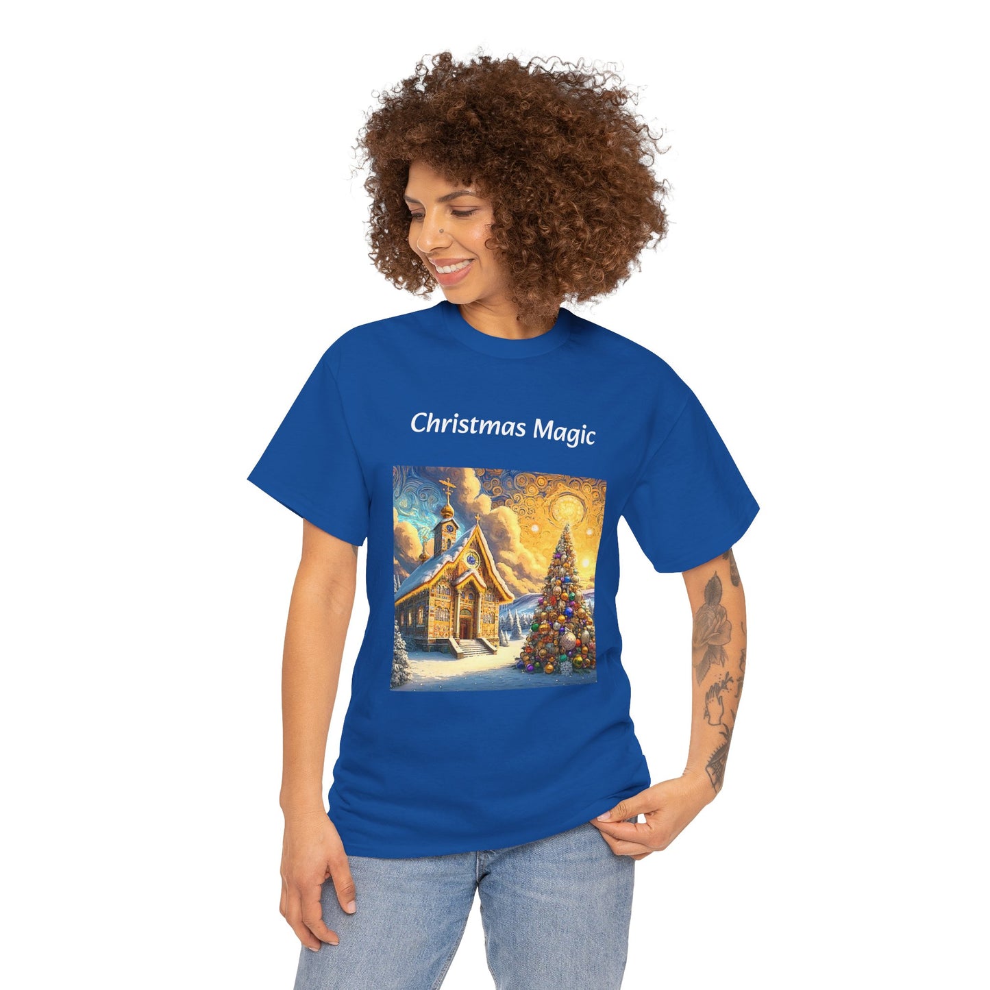 Magic Christmas Amazing Unisex Heavy Cotton Short Sleeve Tee Shirts!