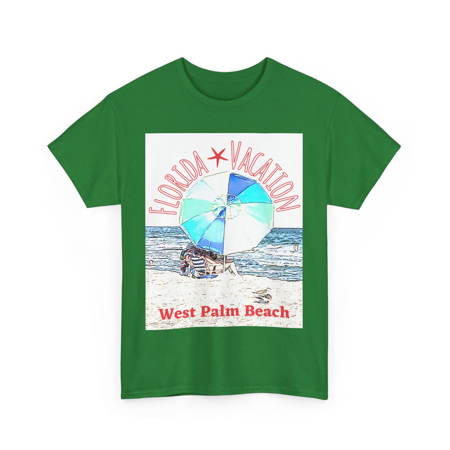 Florida Vacation- West Palm Beach - Amazing Unisex Heavy Cotton Tee