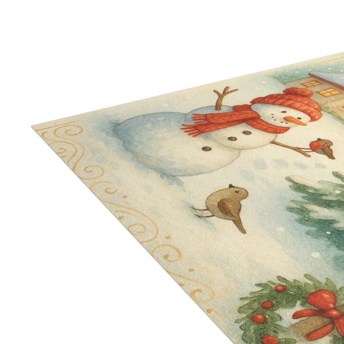 Snowman Merry Christmas Postcard Bundles (envelopes not included)