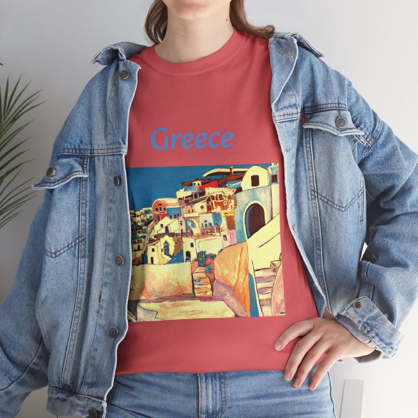 Greece - Amazing Unisex Heavy Cotton Short Sleeve Tee Shirts!