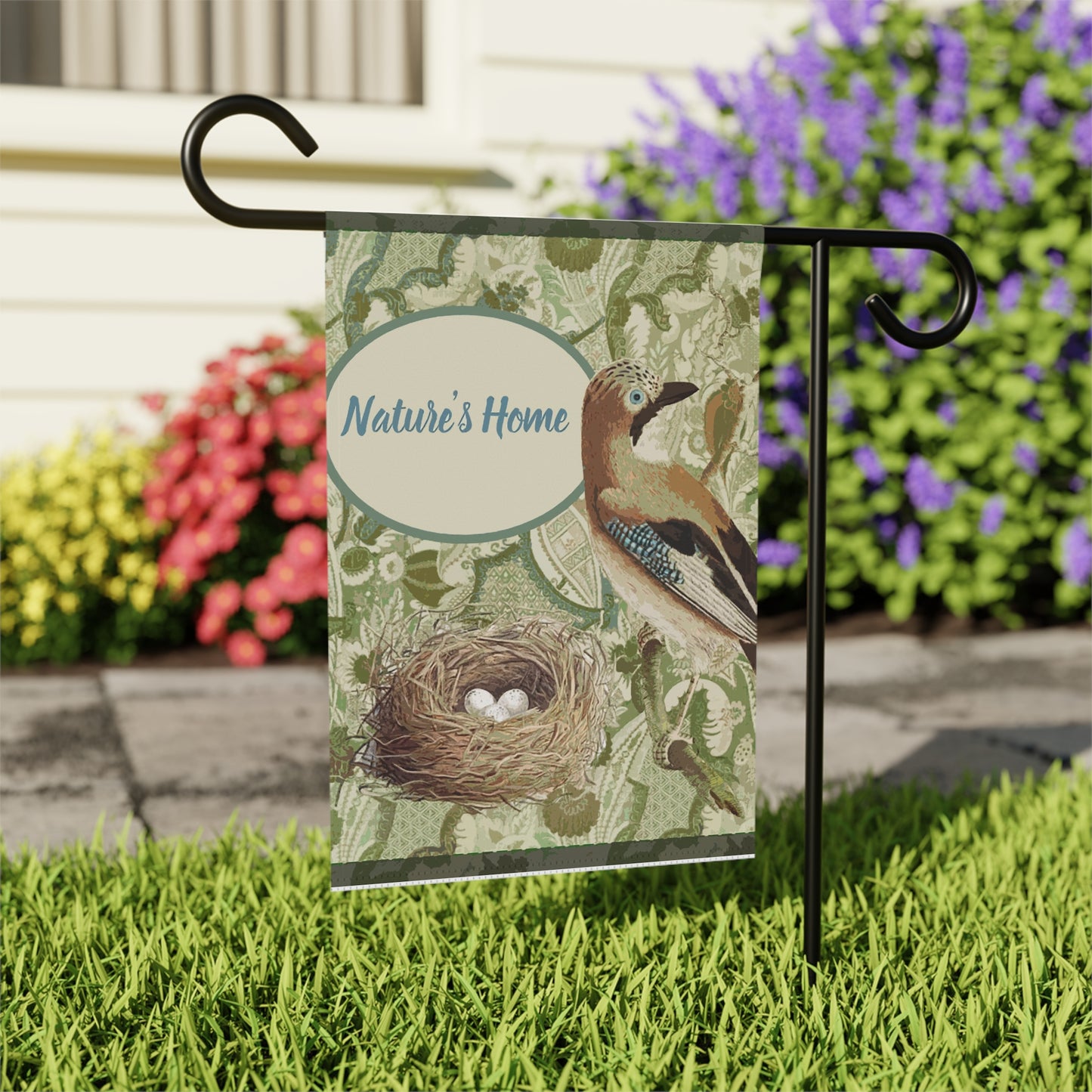 Nature's Home. Garden & House Banner