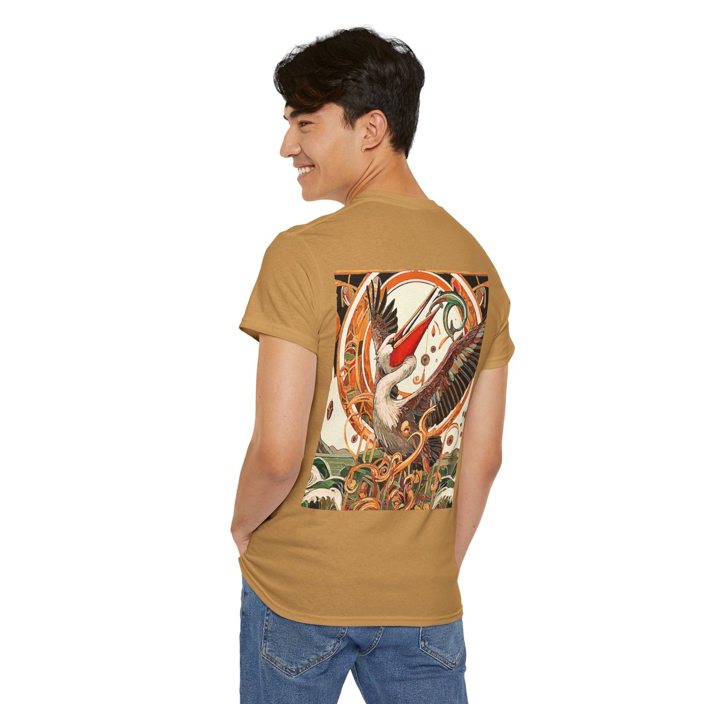 Magnificent Bird - Amazing Unisex Heavy Cotton Short Sleeve Tee Shirts!