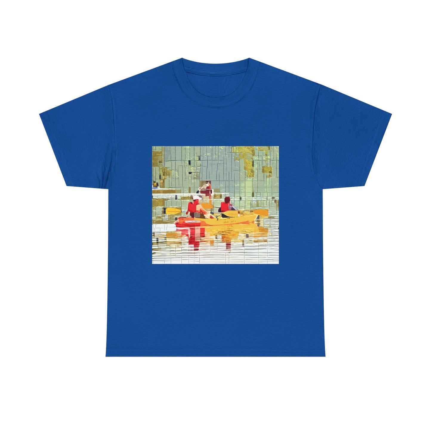 Kayak in the River - Amazing Unisex Heavy Cotton Tee