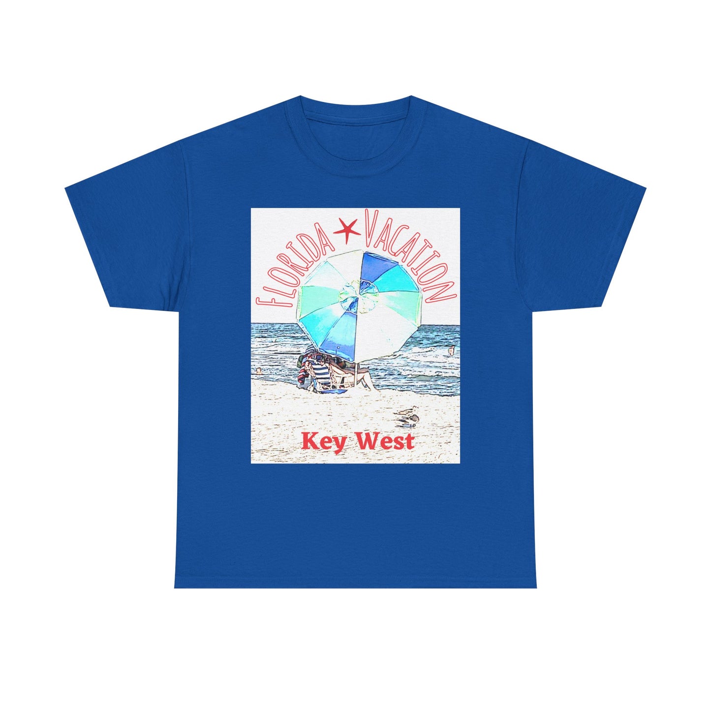 Florida Vacation Key West - Amazing Unisex Heavy Cotton Tee