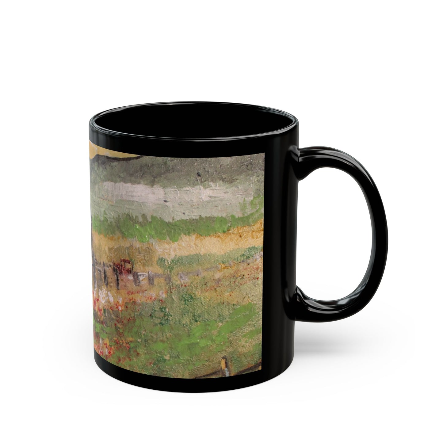 Working Farm - 11 oz or 15 oz Ceramic Black Mugs