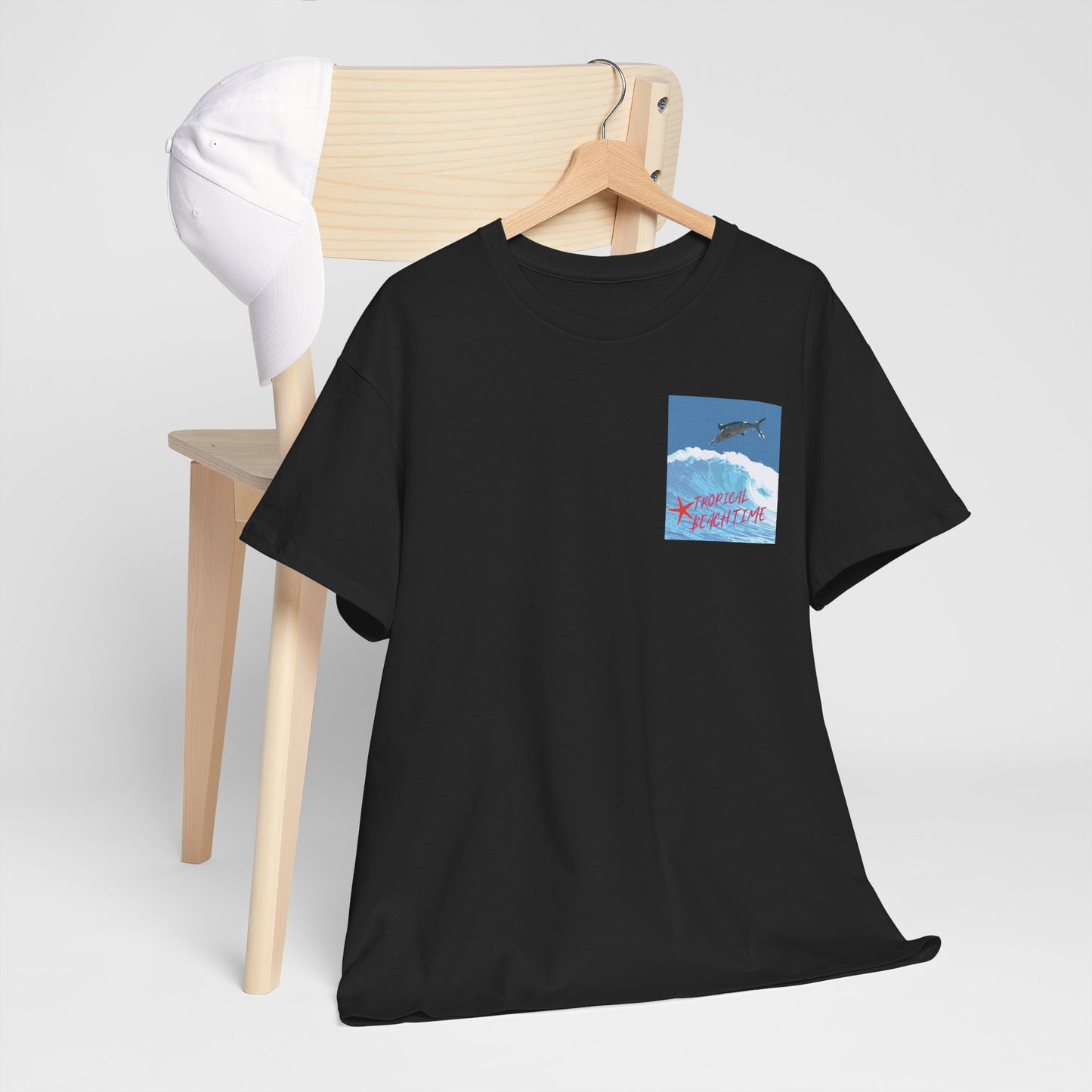 Tropical Beach Time - Amazing Unisex Heavy Cotton Tee
