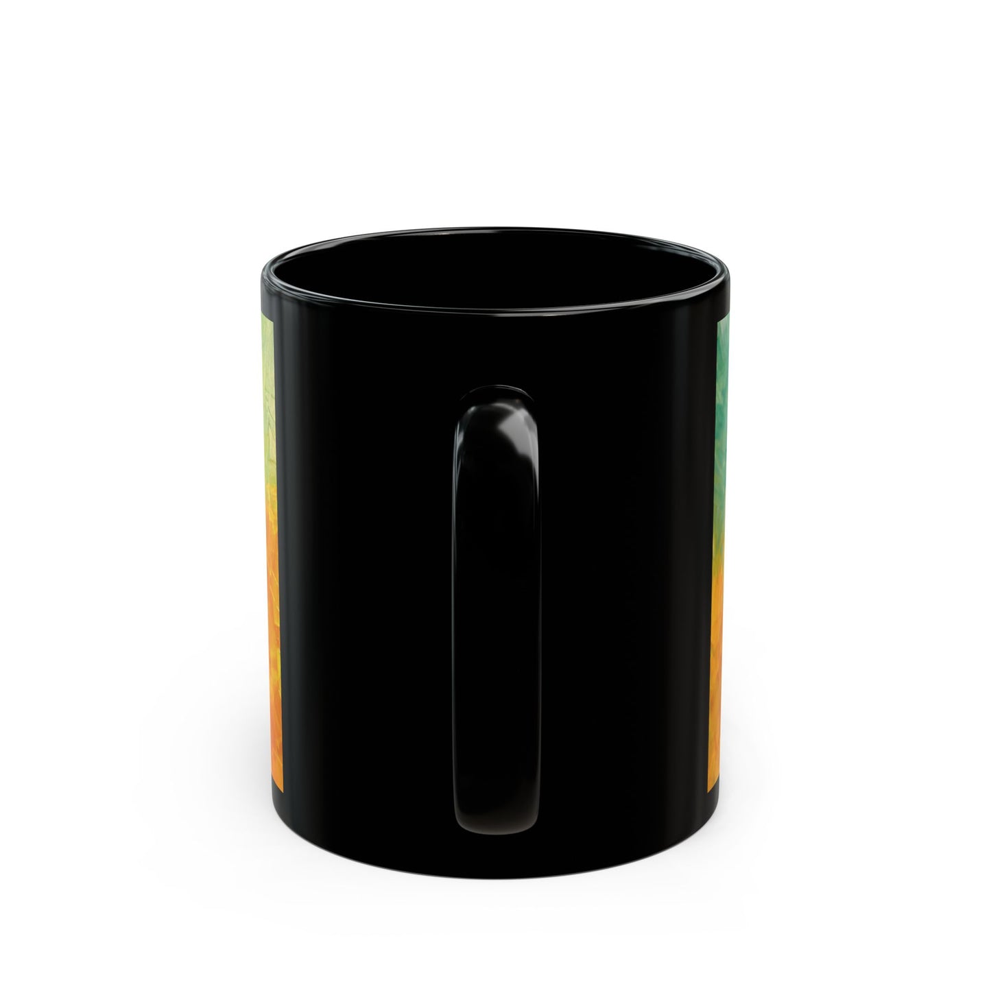 Allison's Cow and Calf - 11 oz or 15 oz Ceramic Black Mugs