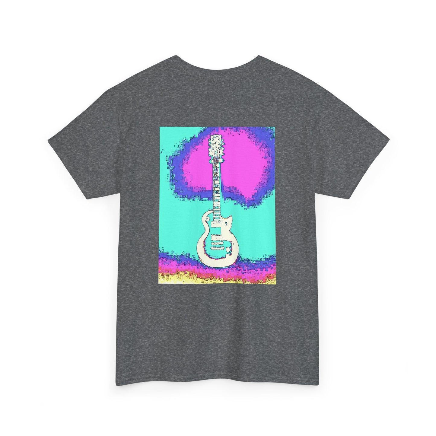 Psychedelic Guitar- Amazing Unisex Heavy Cotton Short Sleeve Tee Shirts!