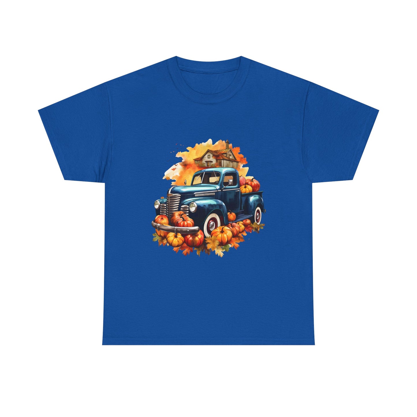 Fall Truck -Amazing Unisex Heavy Cotton Short Sleeve Tee Shirts!