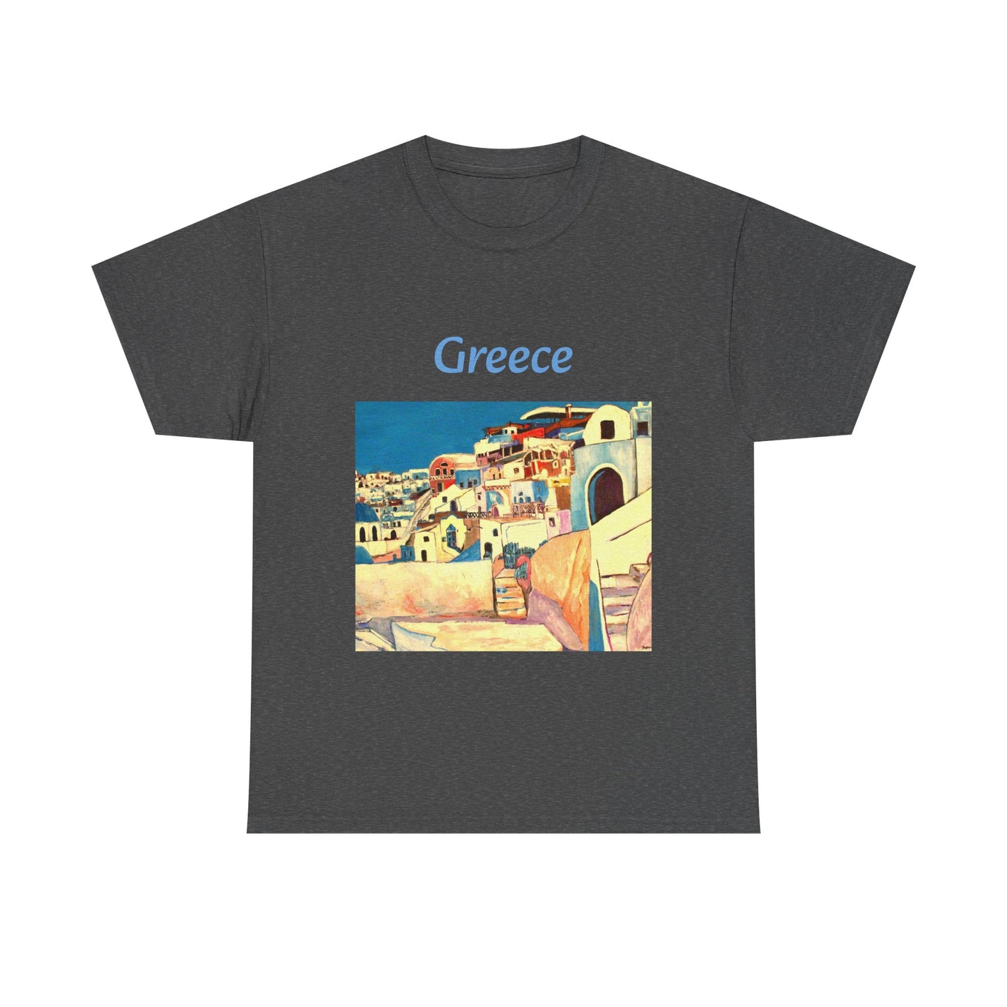 Greece - Amazing Unisex Heavy Cotton Short Sleeve Tee Shirts!