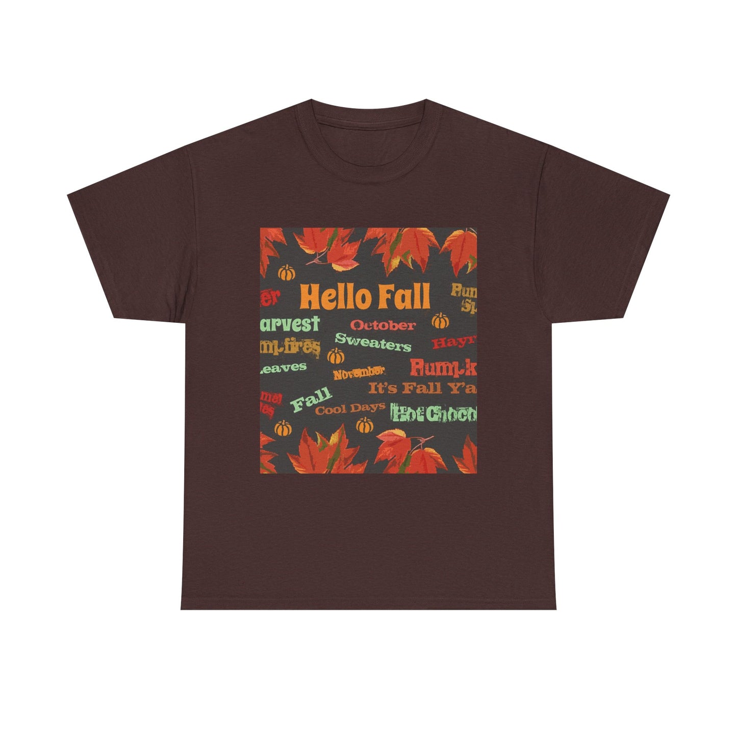 Hello Fall - Amazing Unisex Heavy Cotton Short Sleeve Tee Shirts!