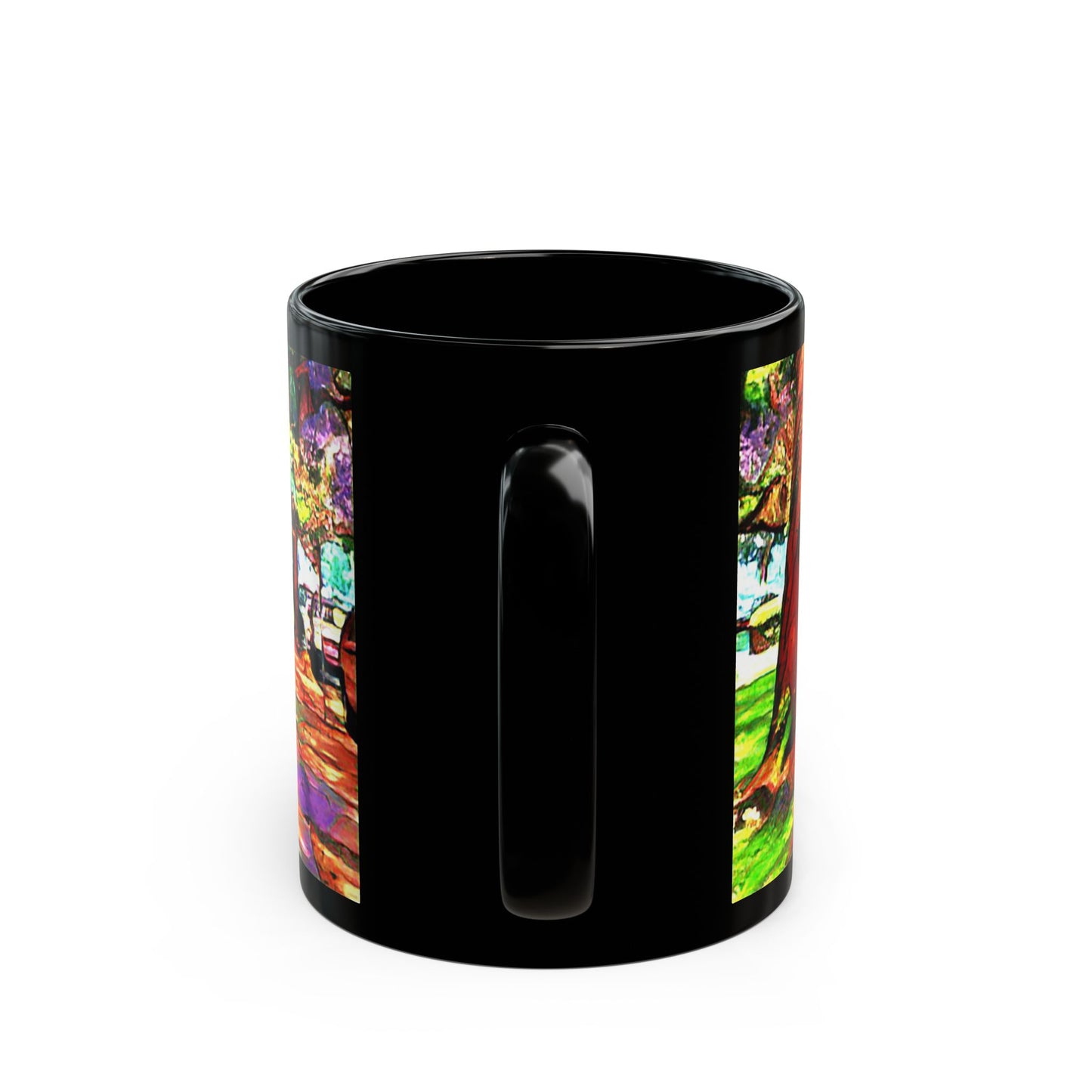 Savannah Walk - 11 oz or 15 oz Ceramic Black Mugs