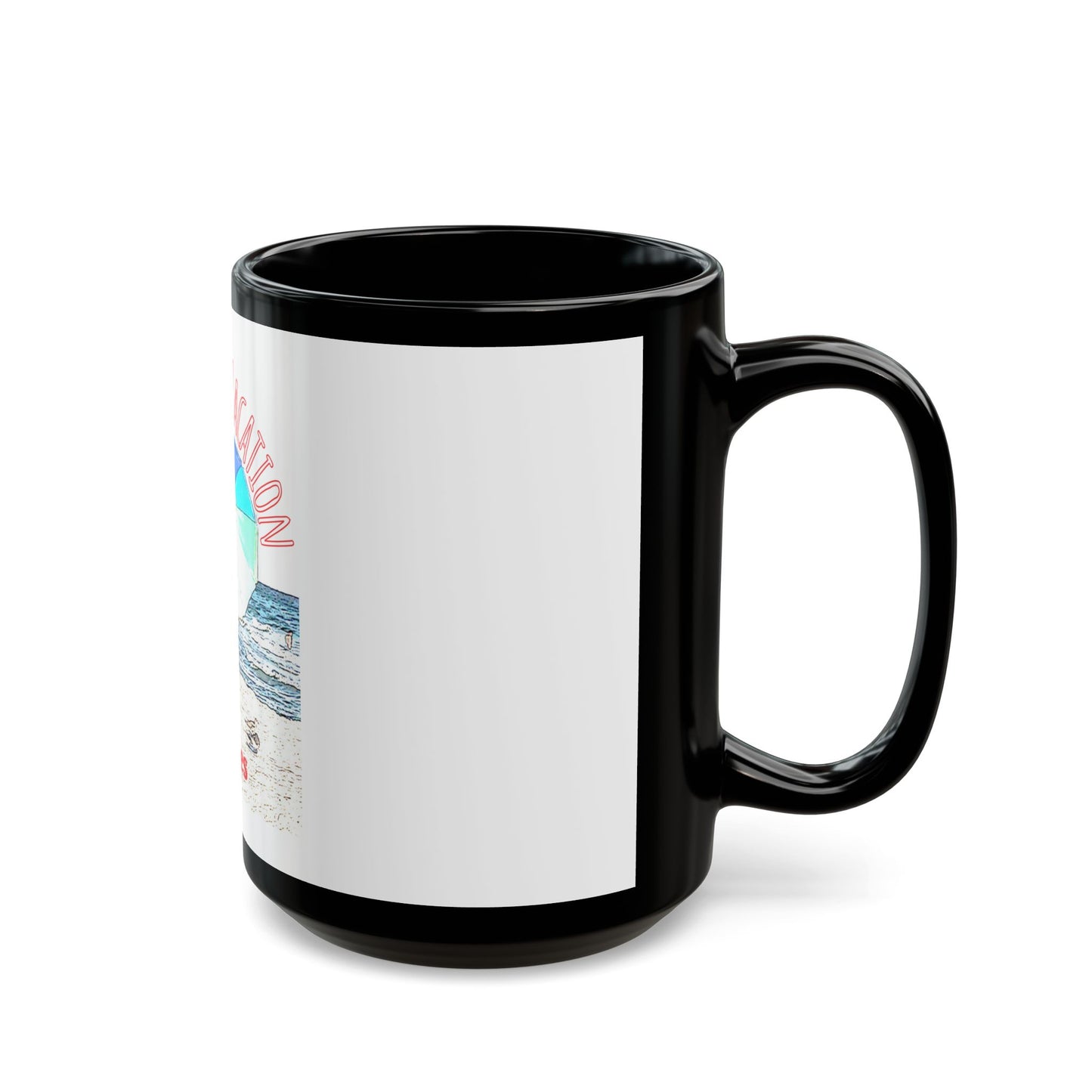 Florida Vacation - Naples - 11 oz or 15 oz Ceramic Black Mugs