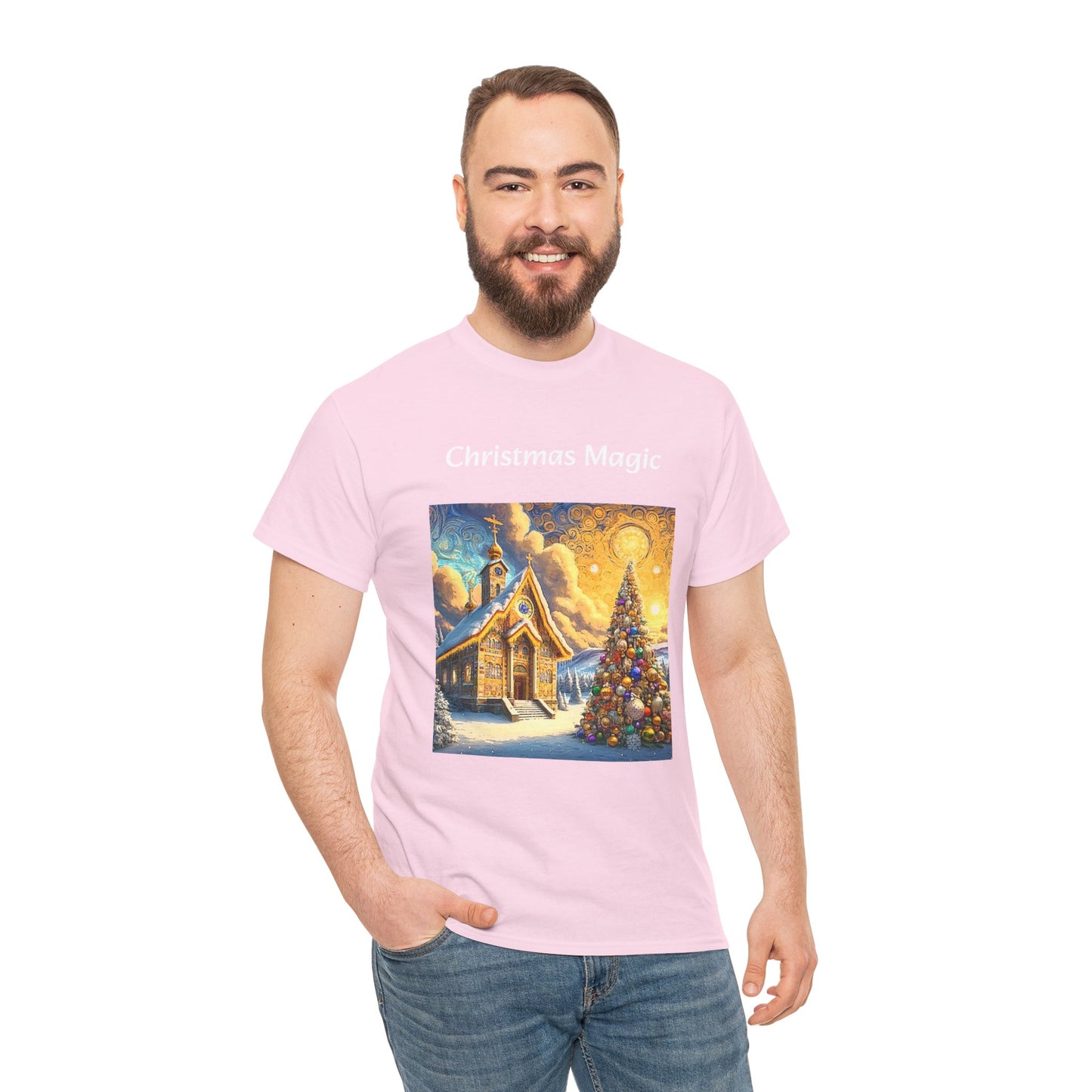 Magic Christmas Amazing Unisex Heavy Cotton Short Sleeve Tee Shirts!