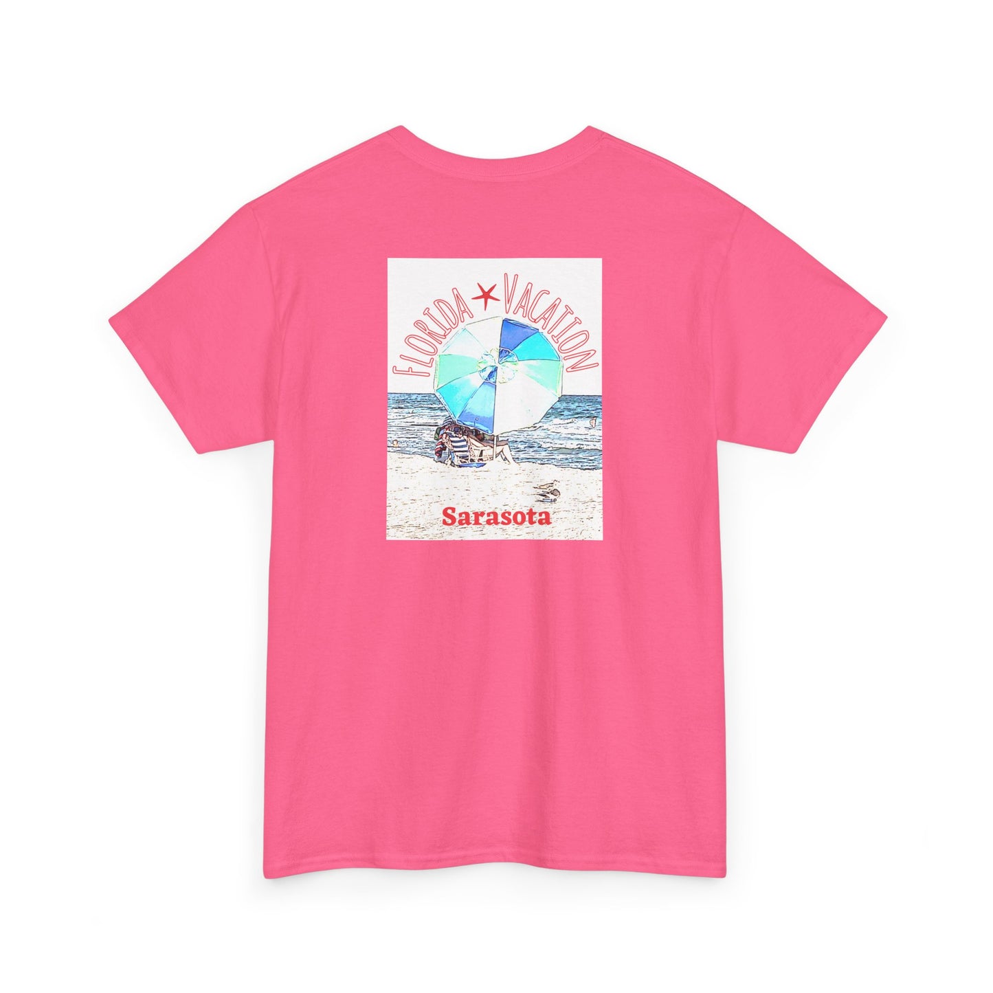Florida Vacation Sarasota - Amazing Unisex Heavy Cotton Short Sleeve Tee Shirts!