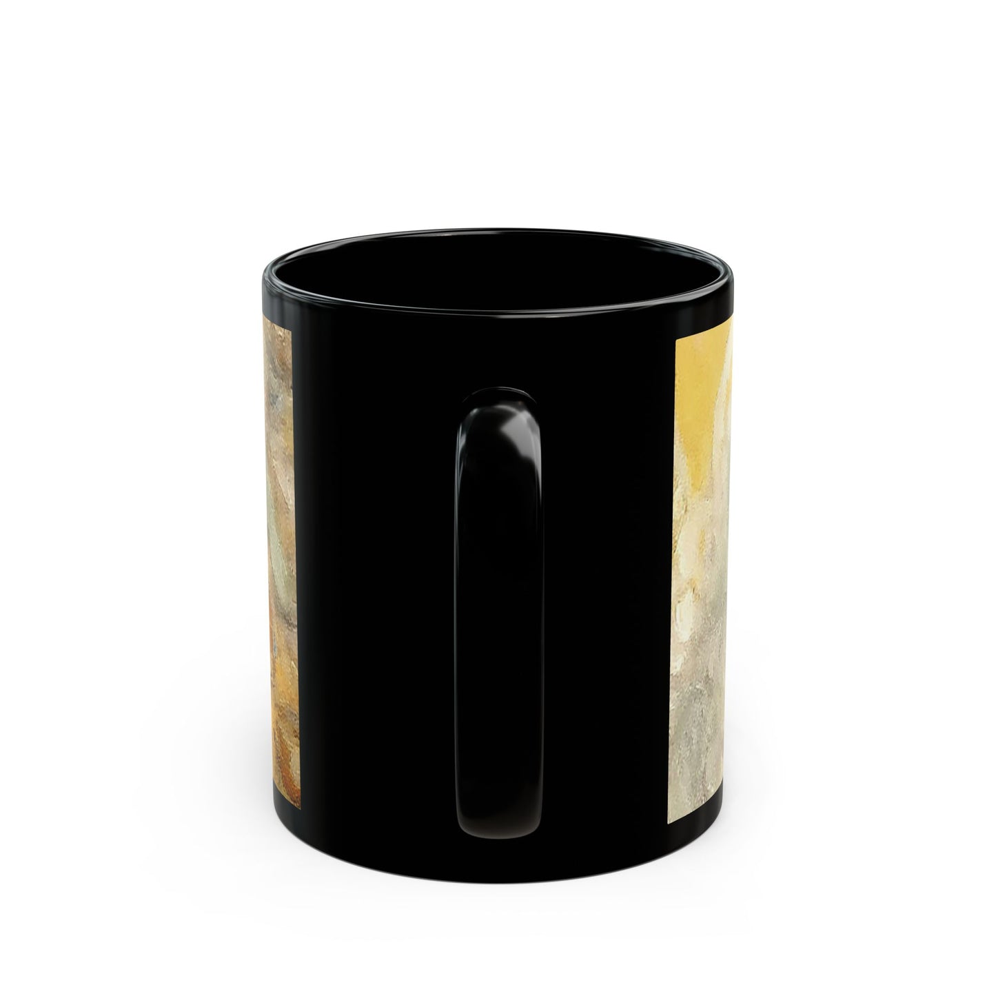 Angels watch over Thee- 11 oz or 15 oz Ceramic Black Mugs
