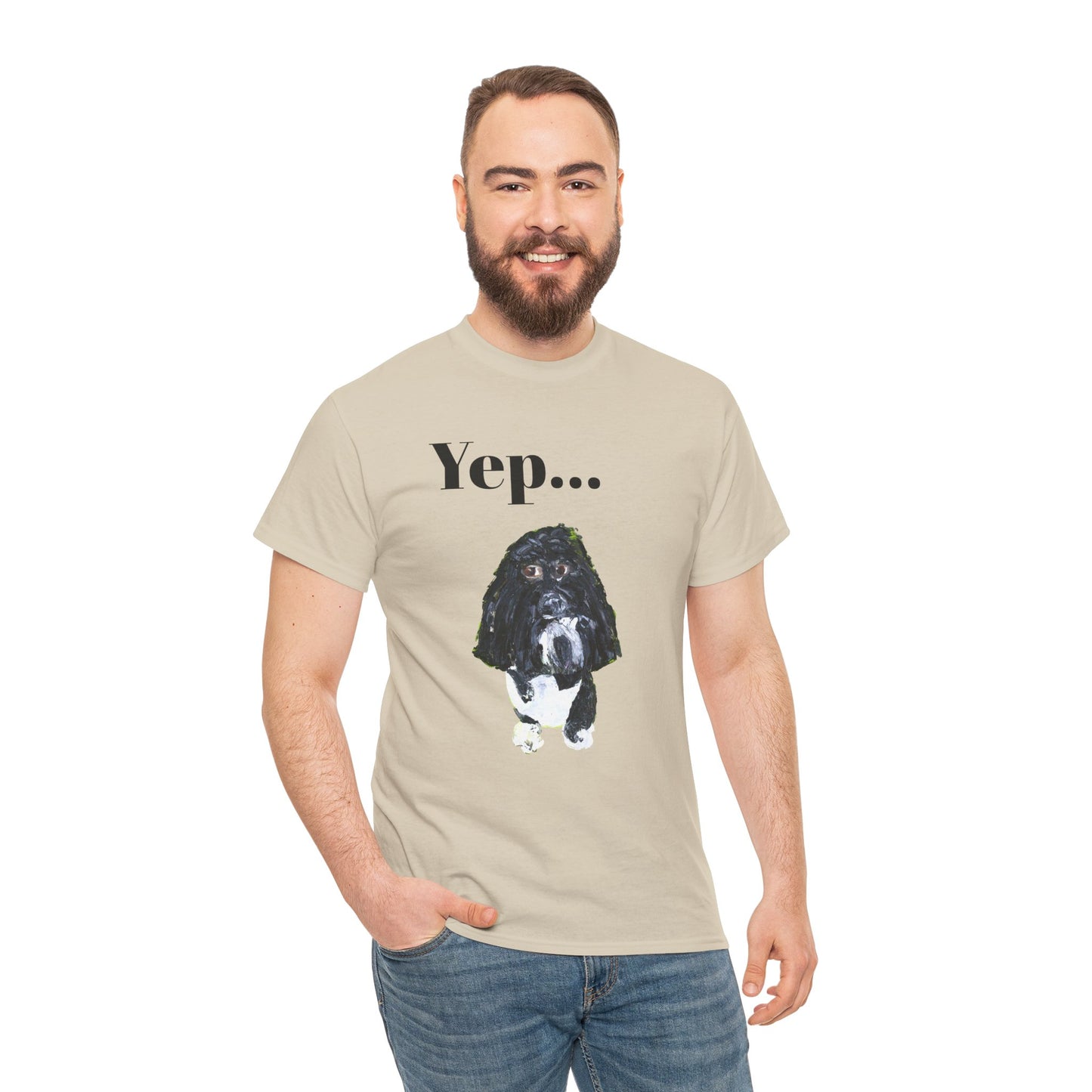 "Yep Dog" - Amazing Unisex Heavy Cotton Short Sleeve Tee Shirts!