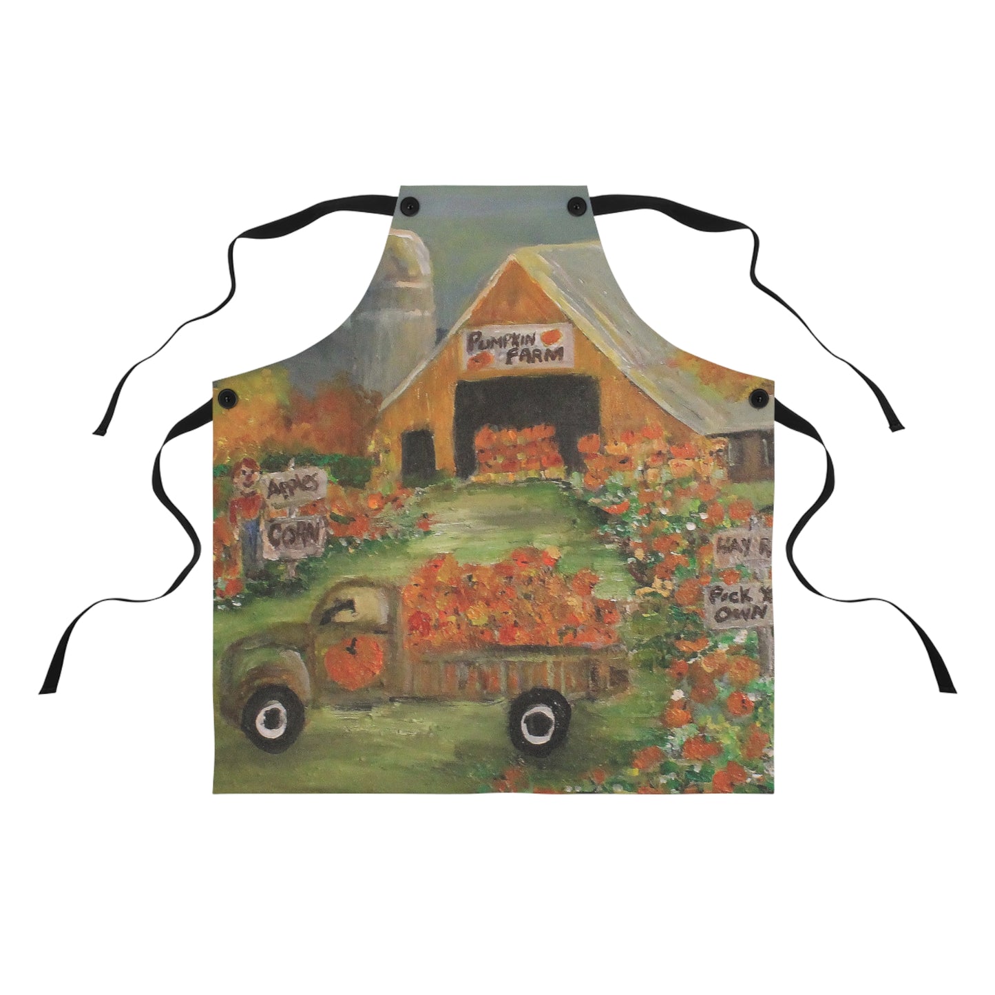 October Pumpkin Farm Apron
