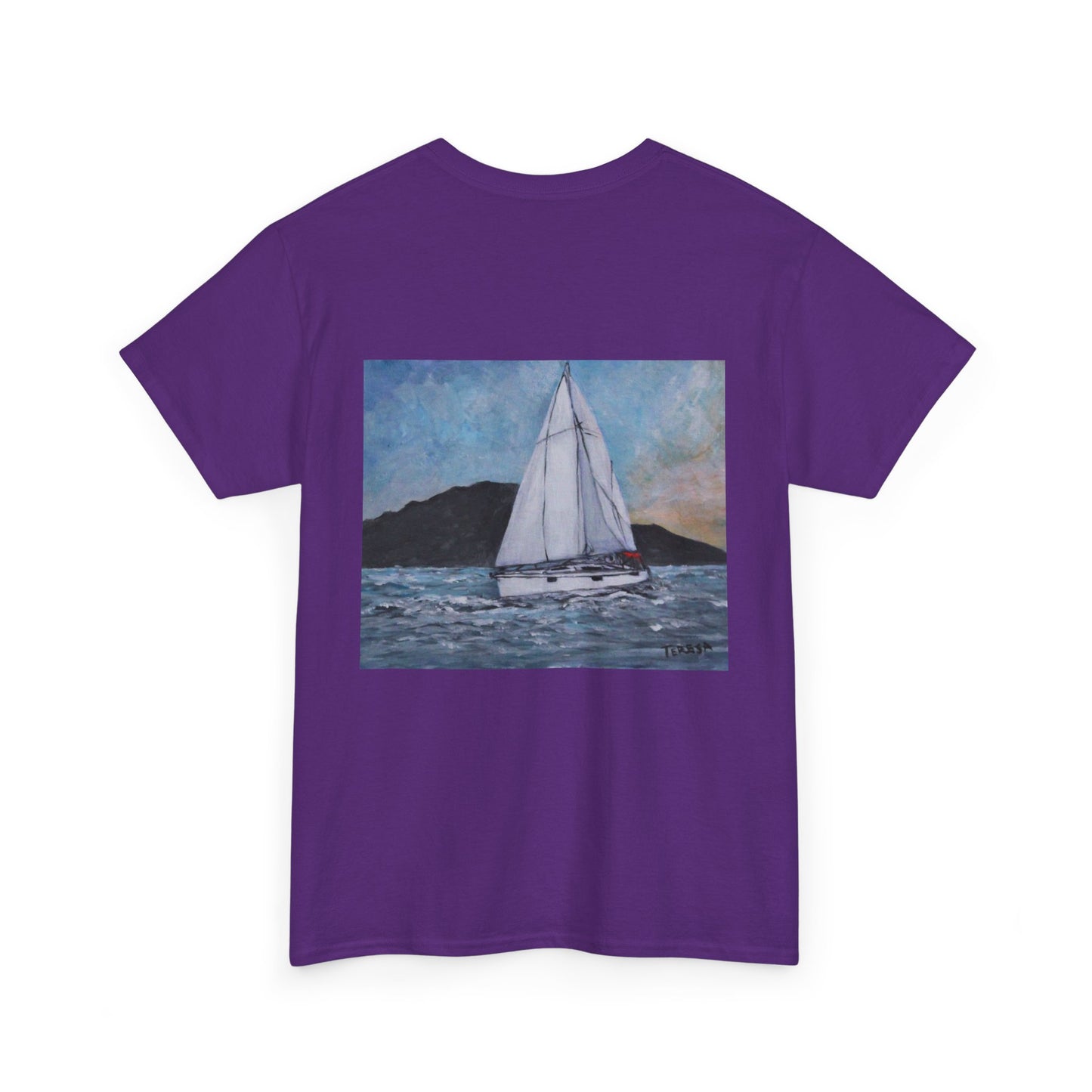 Smoothly Sailing - Amazing Unisex Heavy Cotton Short Sleeve Tee Shirts!