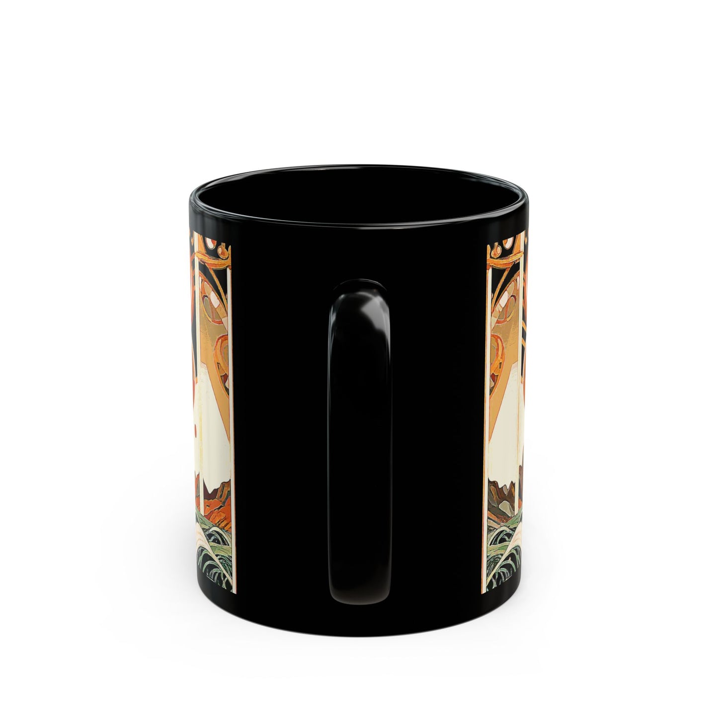 Magnificent Bird - 11 oz or 15 oz Ceramic Black Mugs