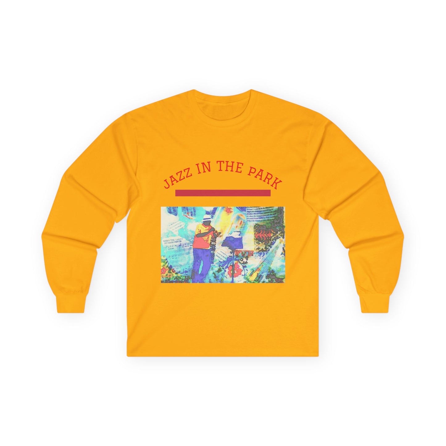 "Jazz in the Park" Long Sleeve Casual Unisex Tee Shirt