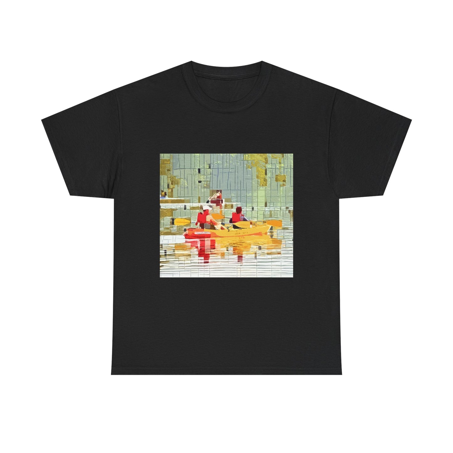 Kayak in the River - Amazing Unisex Heavy Cotton Tee