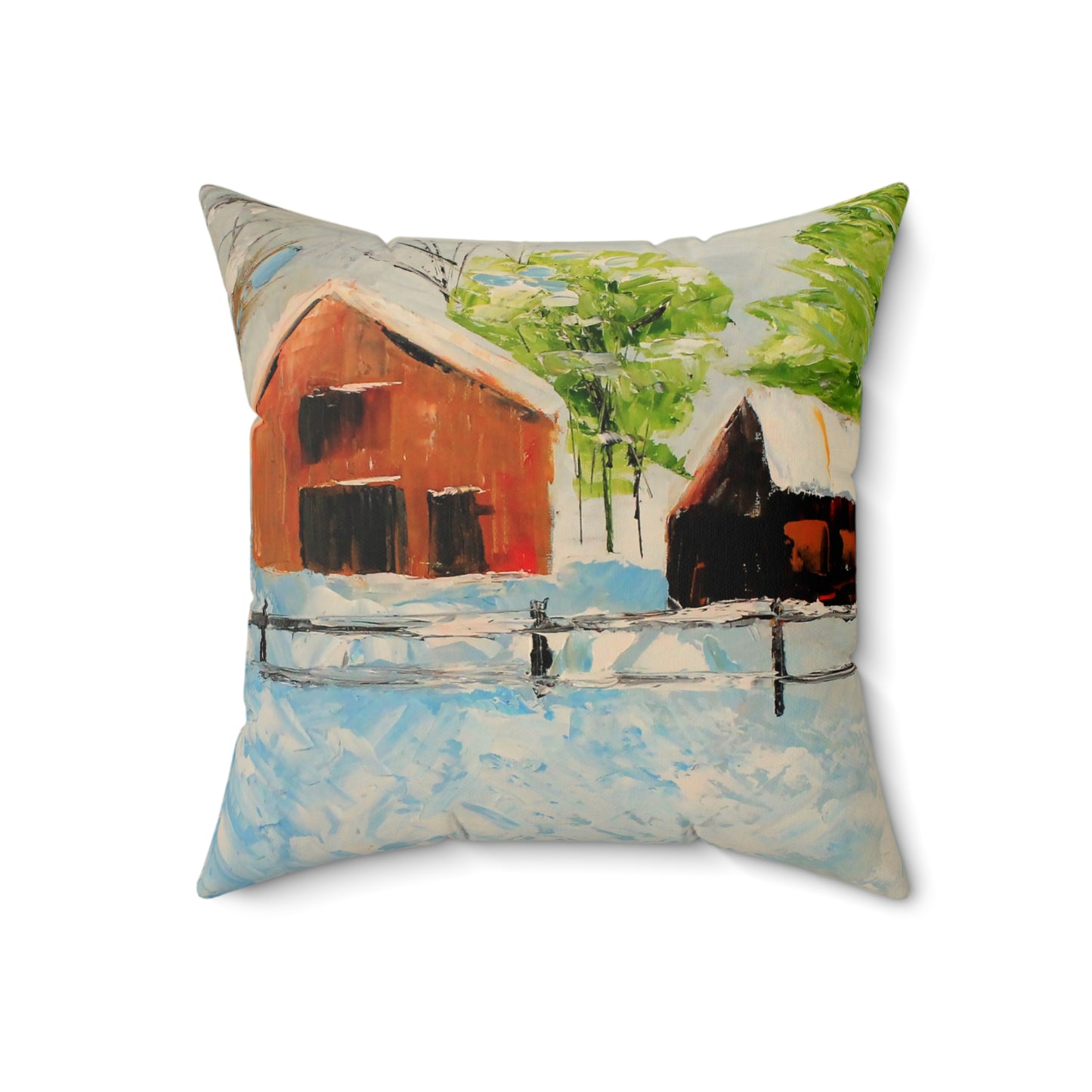 Forsyth Farm Faux Suede Square Pillow
