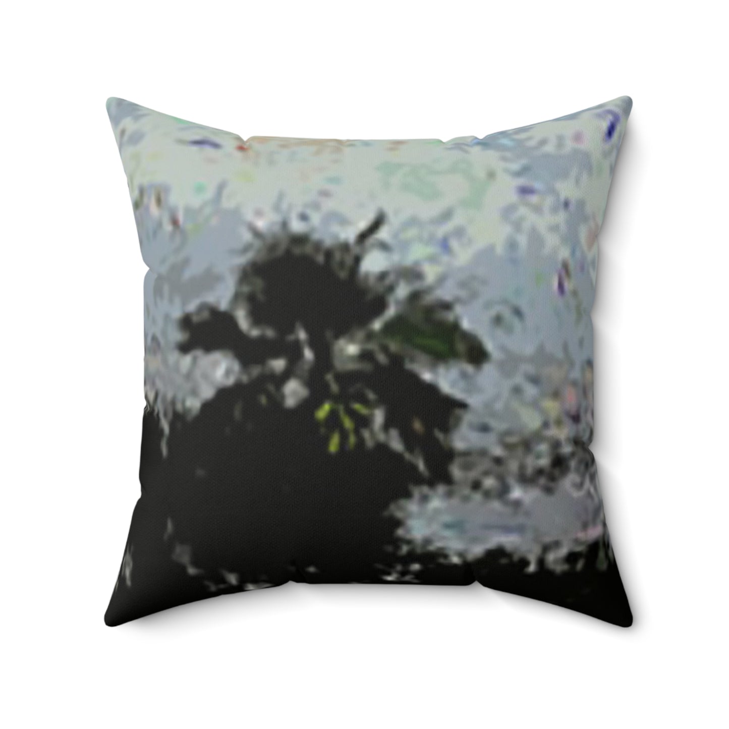 Beach from Above Faux Suede Square Pillow