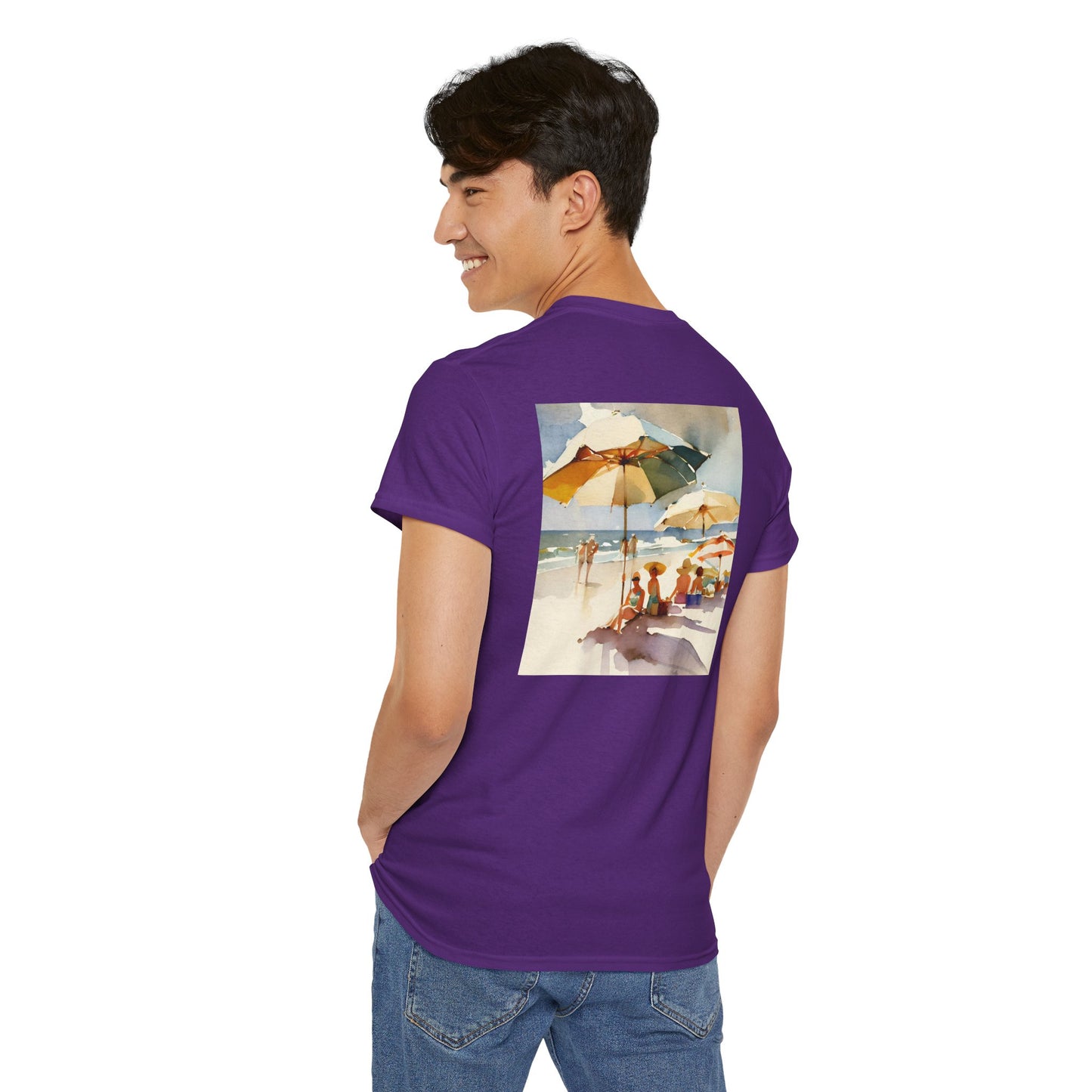 At the Beach Amazing Unisex Heavy Cotton Short Sleeve Tee Shirts!