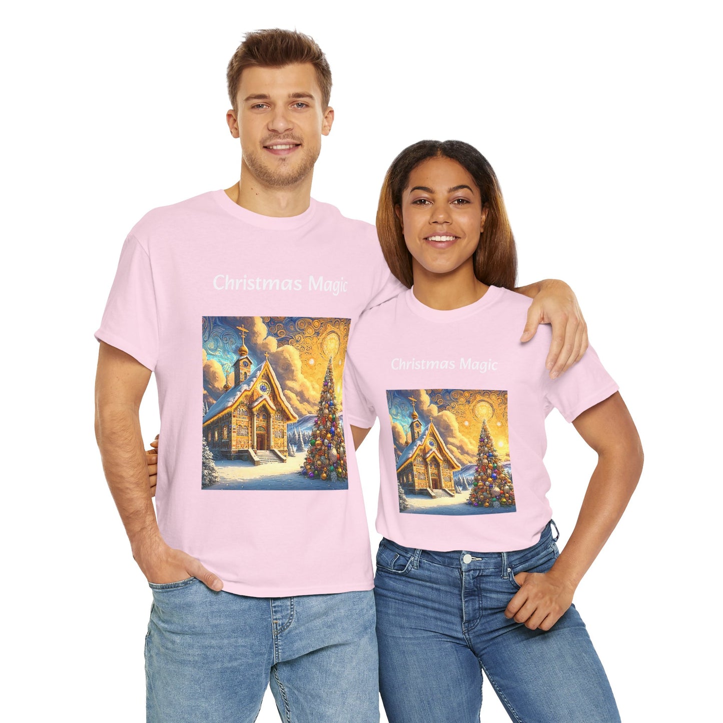 Magic Christmas Amazing Unisex Heavy Cotton Short Sleeve Tee Shirts!