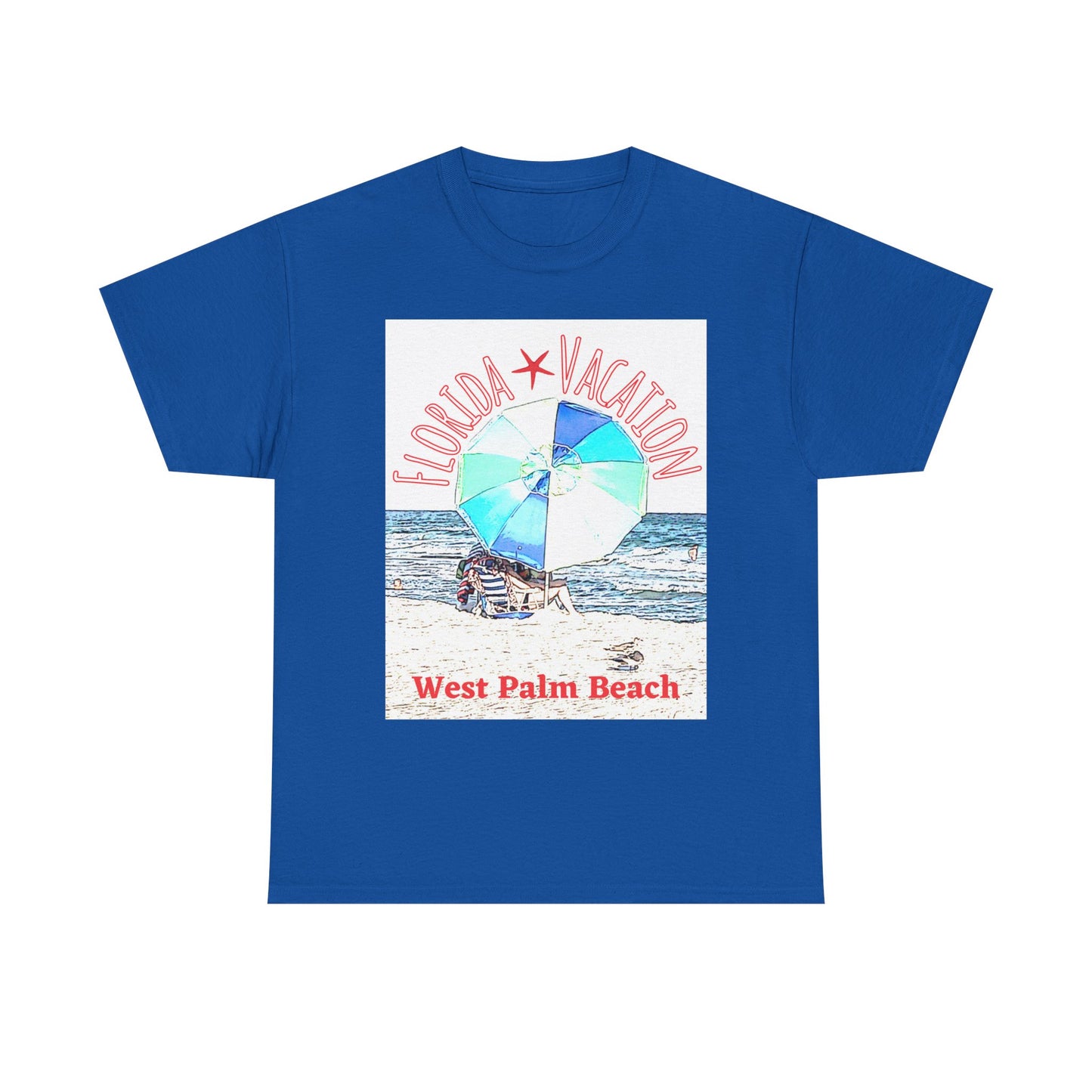 Florida Vacation- West Palm Beach - Amazing Unisex Heavy Cotton Tee
