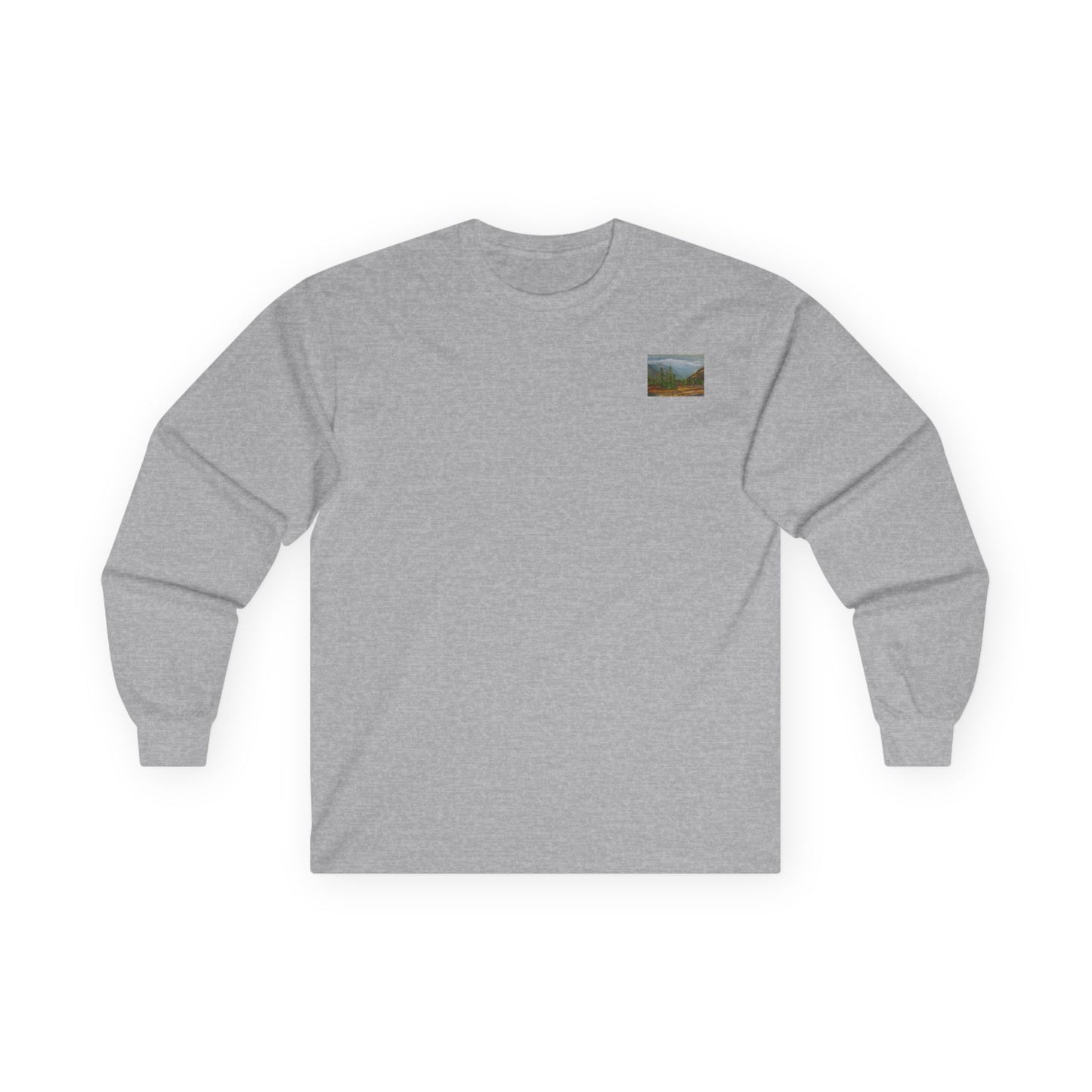 "Rocky Mountain's Shadows" Long Sleeve Casual Unisex Tee Shirt