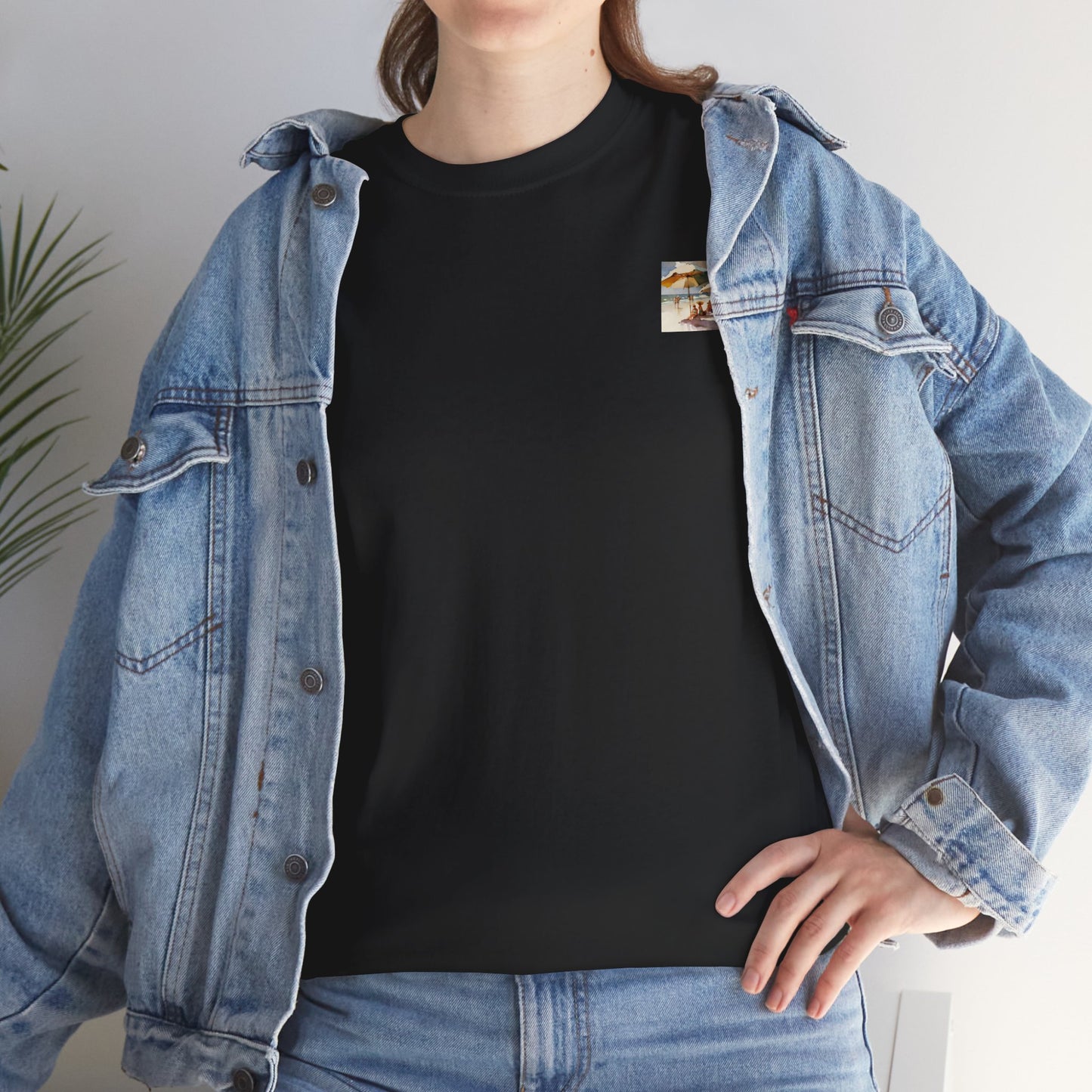 At the Beach Amazing Unisex Heavy Cotton Short Sleeve Tee Shirts!