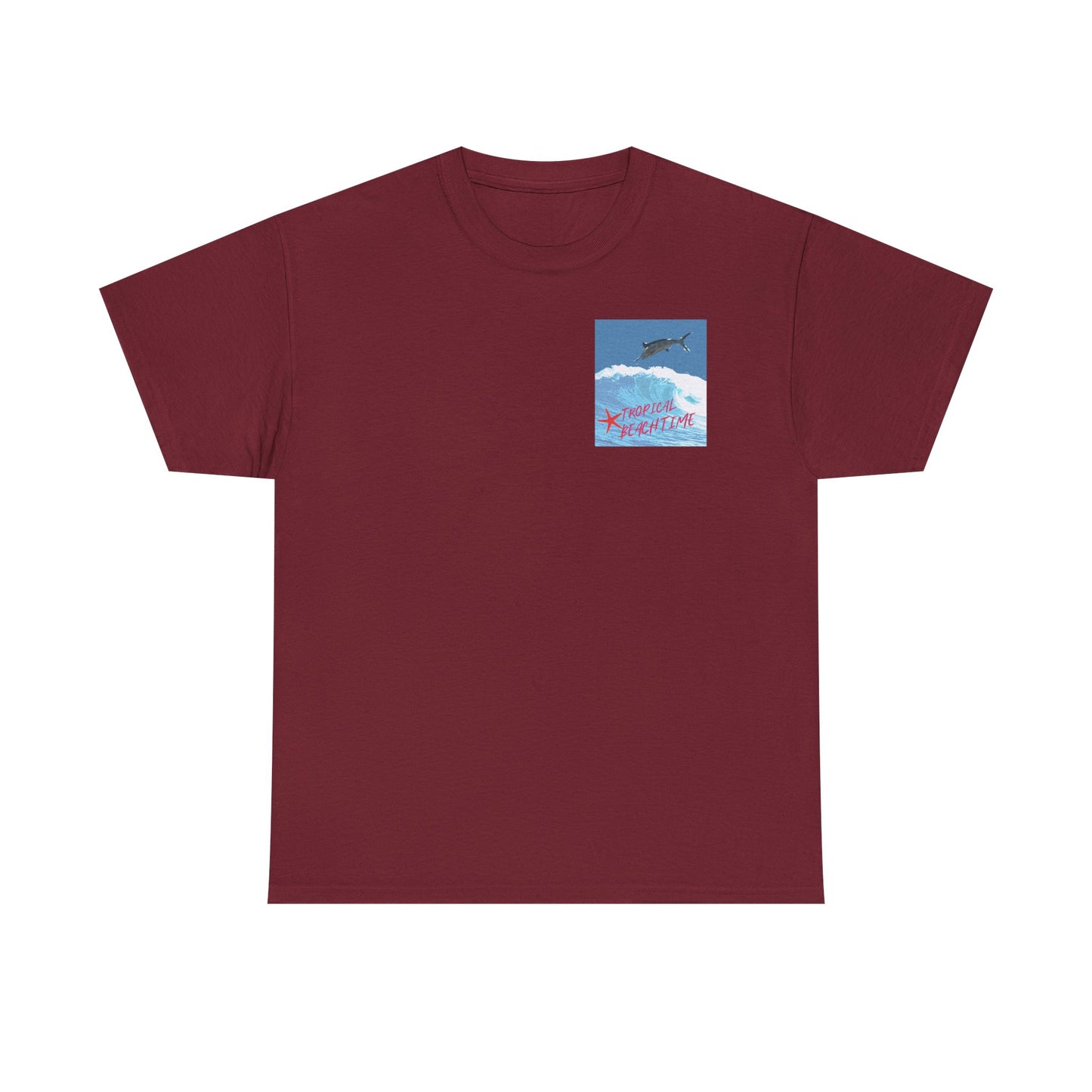 Tropical Beach Time - Amazing Unisex Heavy Cotton Tee