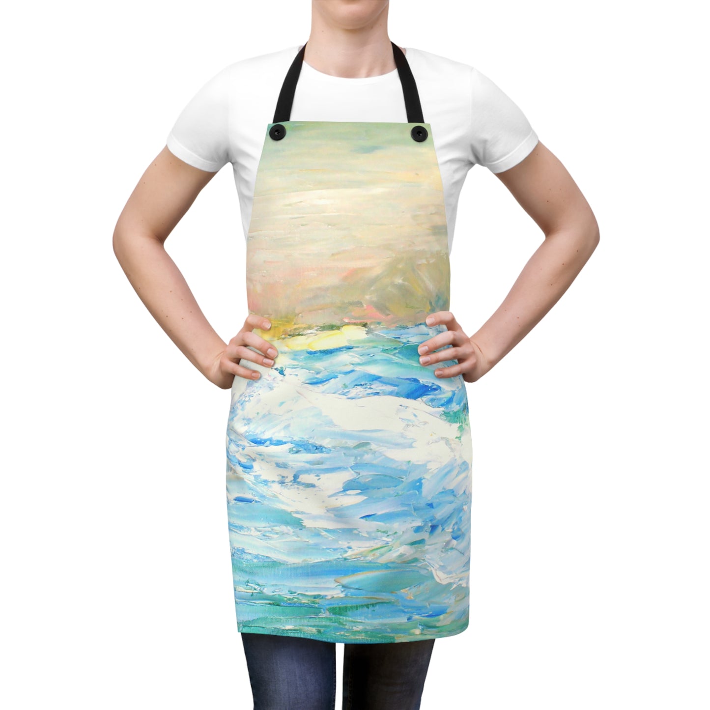 God is Stirring the Sea -Apron