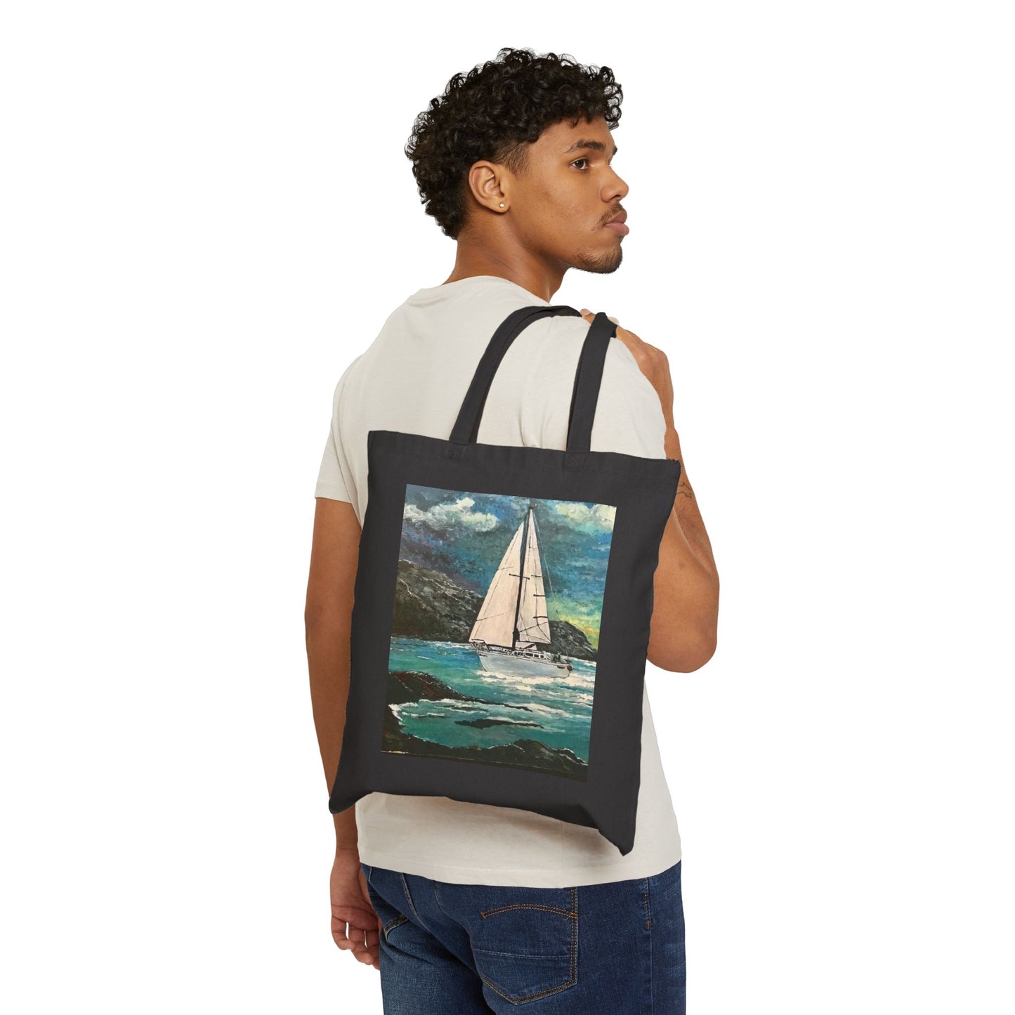 "Tropical Sailing", Eco-Friendly Shopping Bag