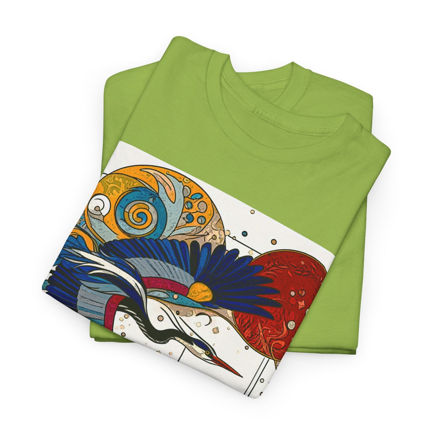 Blue Heron - Amazing Unisex Heavy Cotton Short Sleeve Tee Shirts!