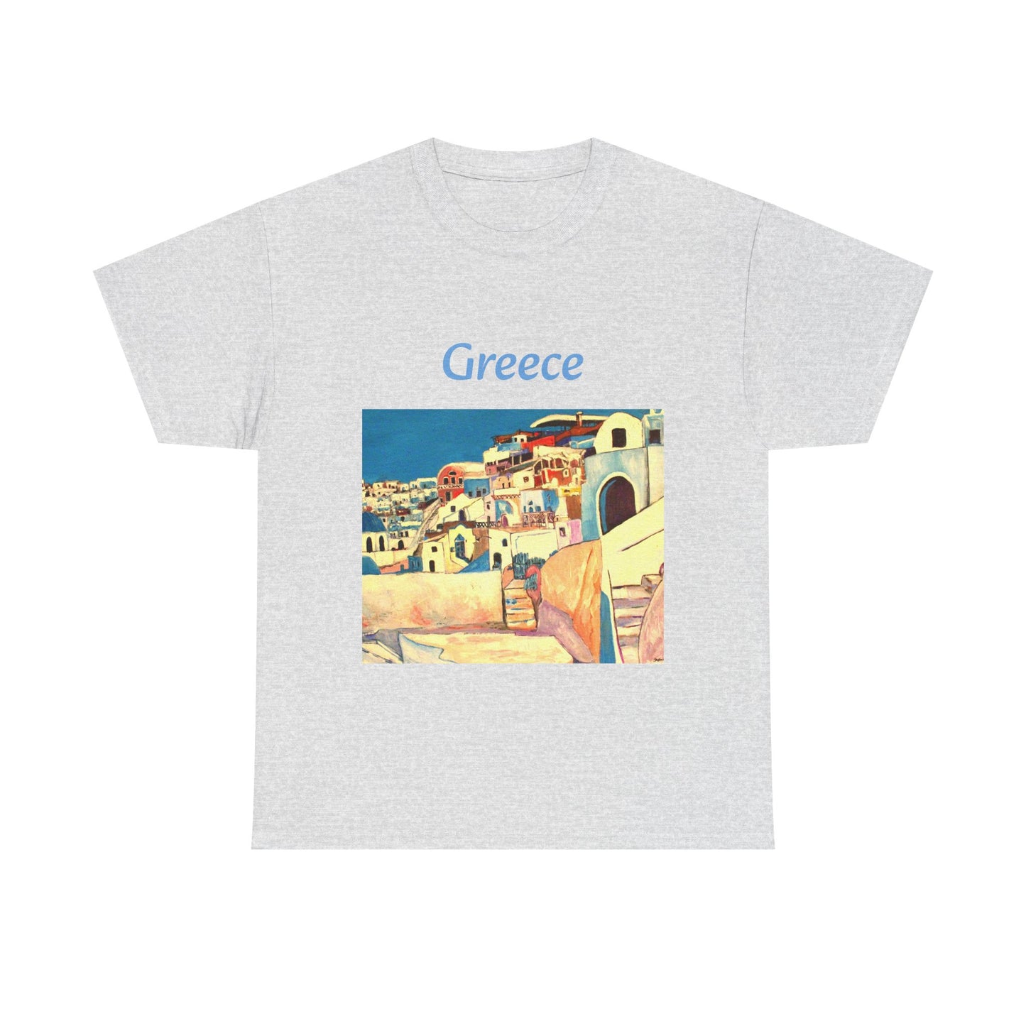 Greece - Amazing Unisex Heavy Cotton Short Sleeve Tee Shirts!
