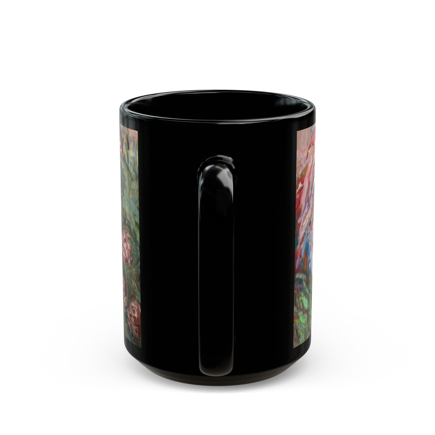 Betsy's Chickens - 11 oz or 15 oz Ceramic Black Mugs