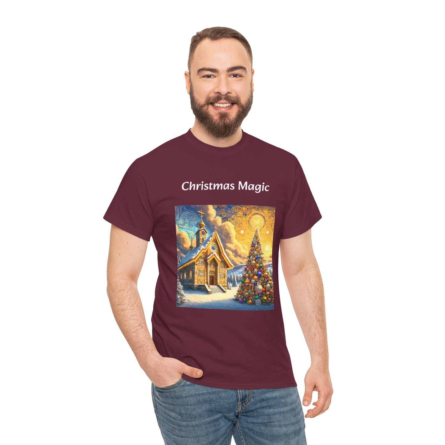 Magic Christmas Amazing Unisex Heavy Cotton Short Sleeve Tee Shirts!